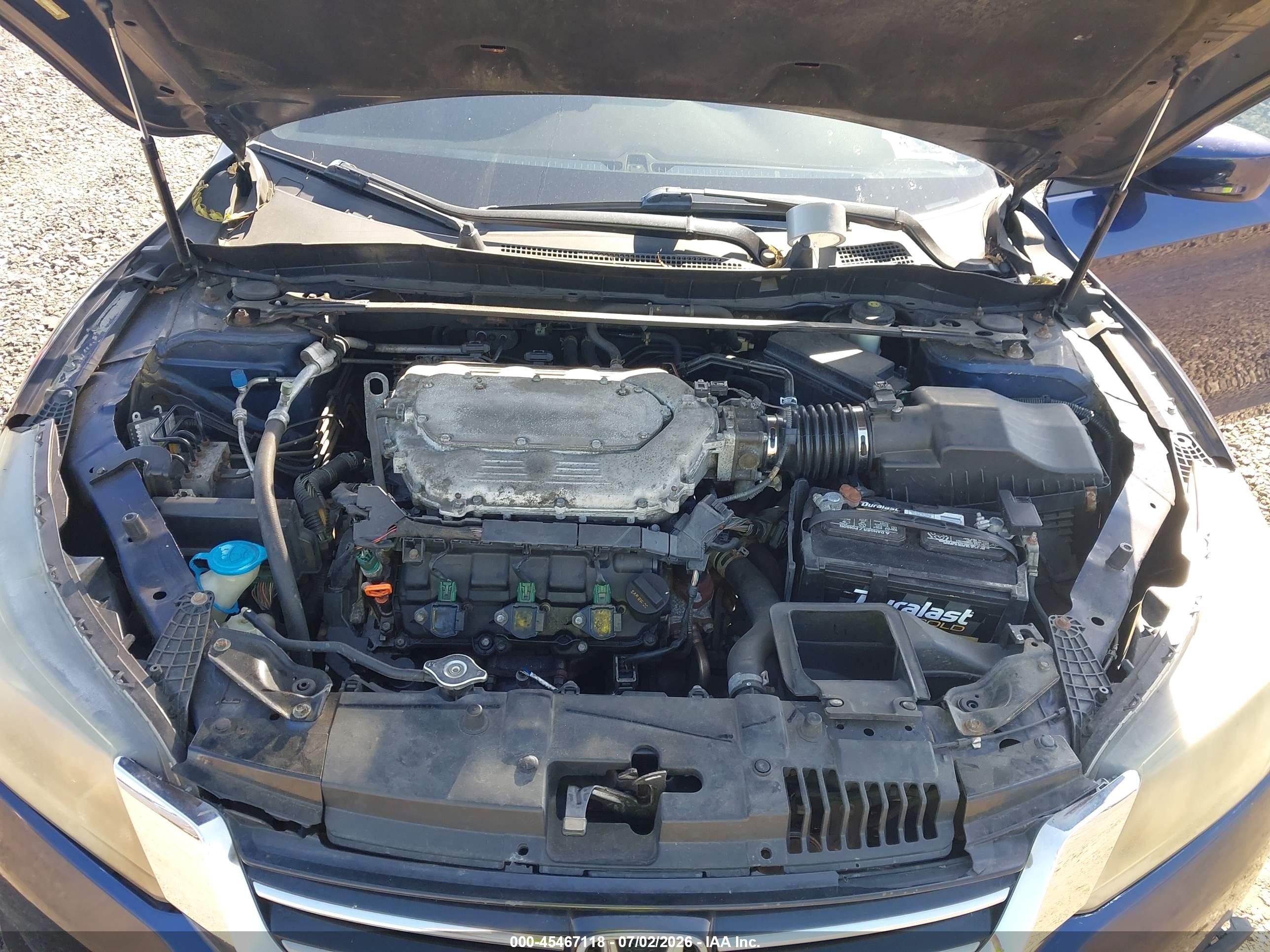2013 Honda Accord Ex-l V-6 Blue vin: 1HGCR3F80DA012006