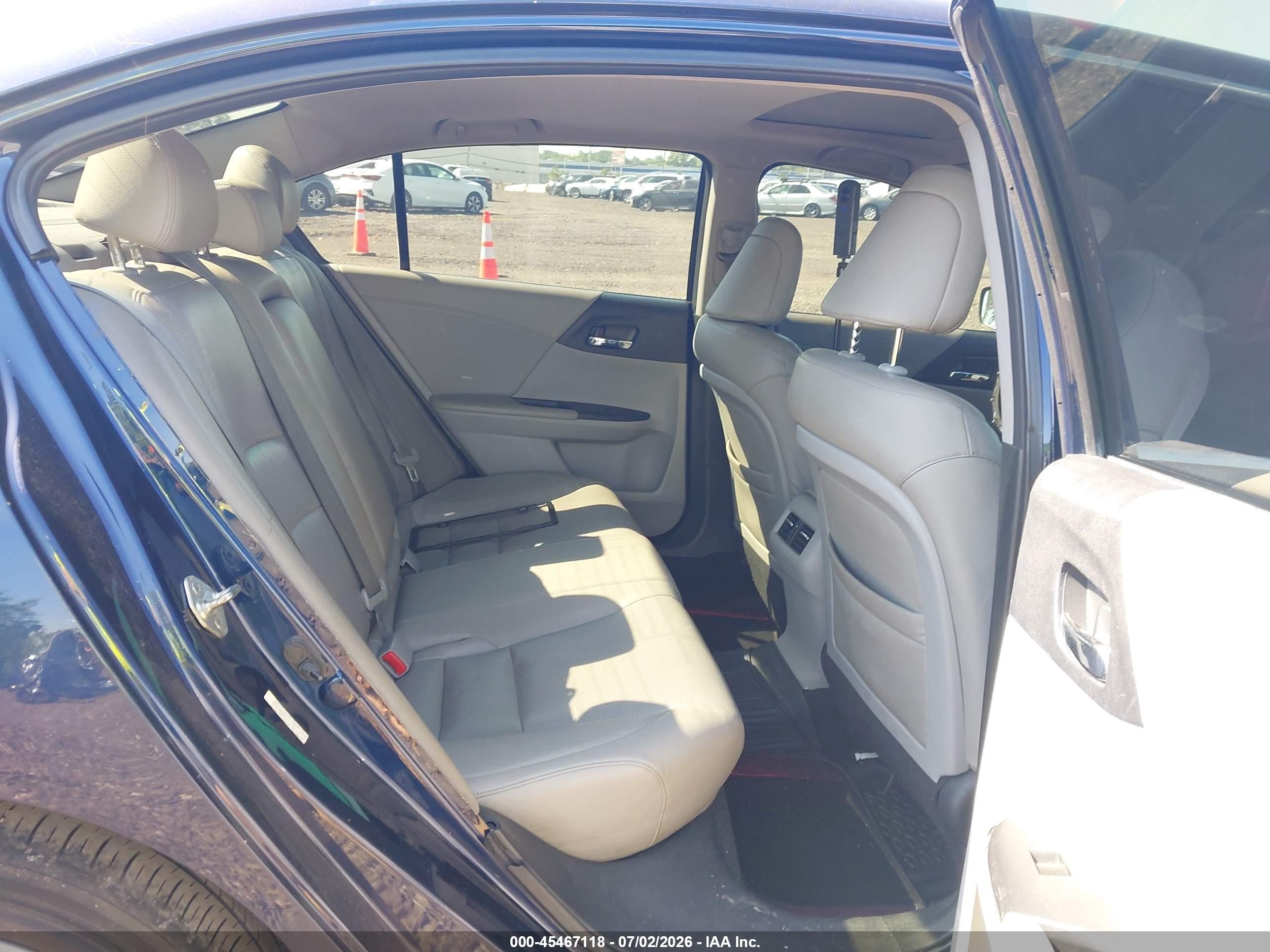 2013 Honda Accord Ex-l V-6 Blue vin: 1HGCR3F80DA012006