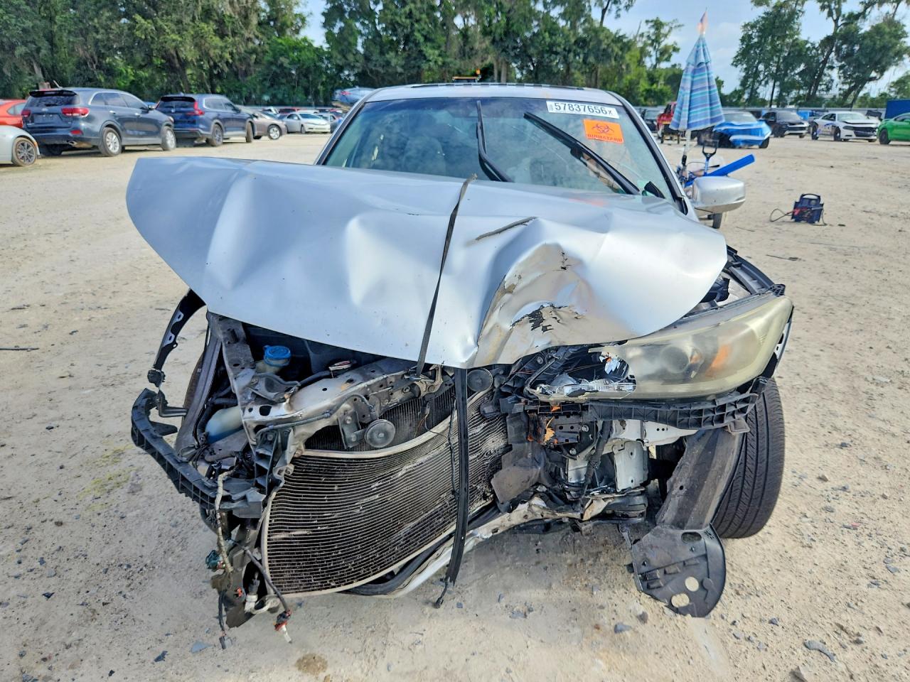 2013 Honda Accord Exl Серебряный vin: 1HGCR3F80DA020185