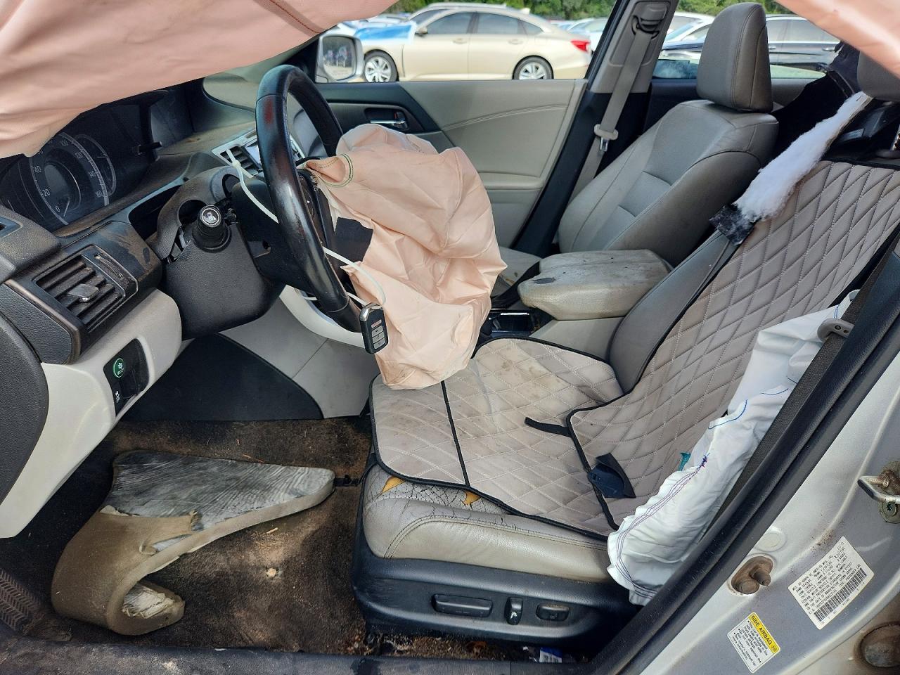 2013 Honda Accord Exl Серебряный vin: 1HGCR3F80DA020185