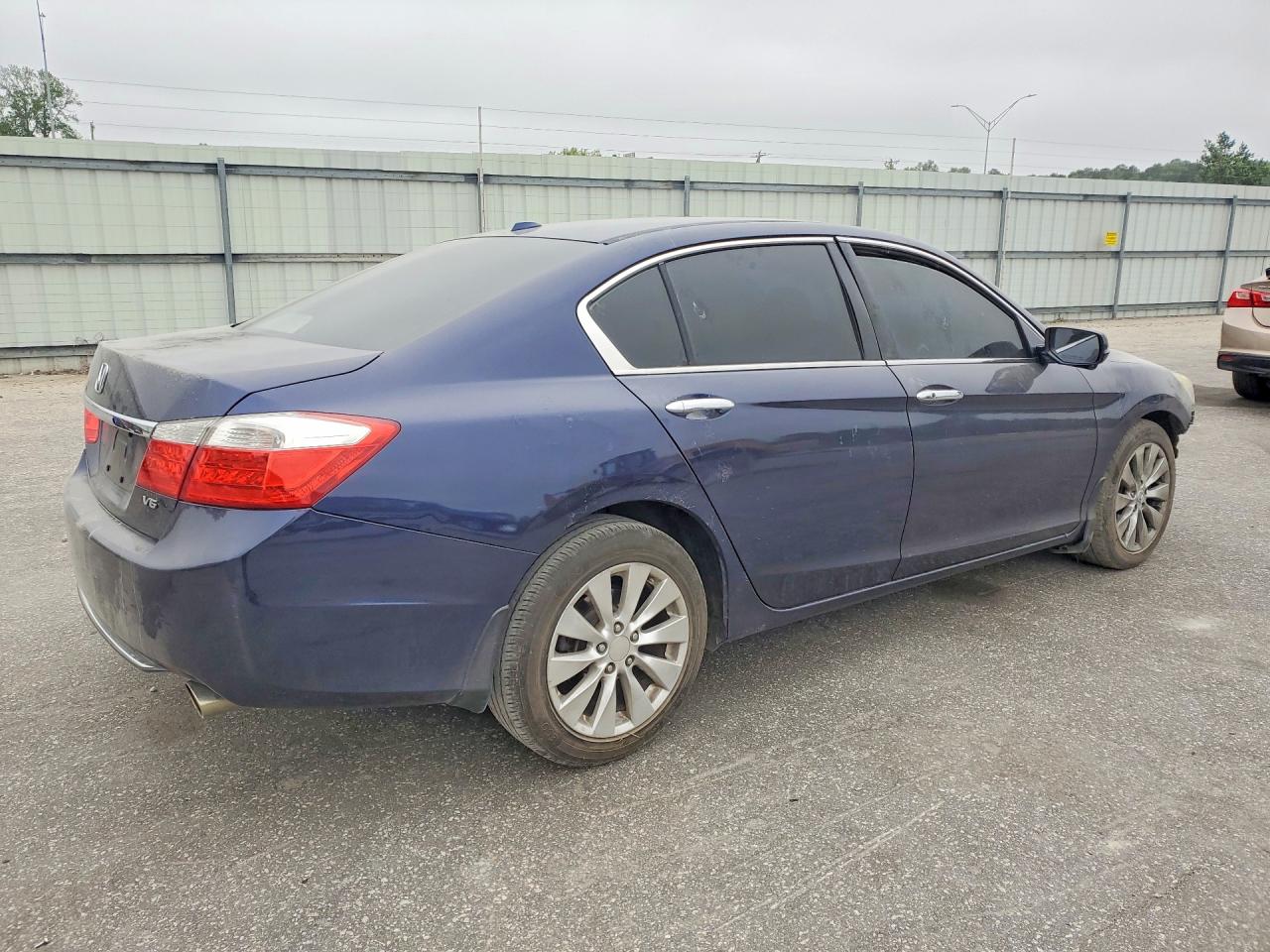 2013 Honda Accord Exl Blue vin: 1HGCR3F80DA020574