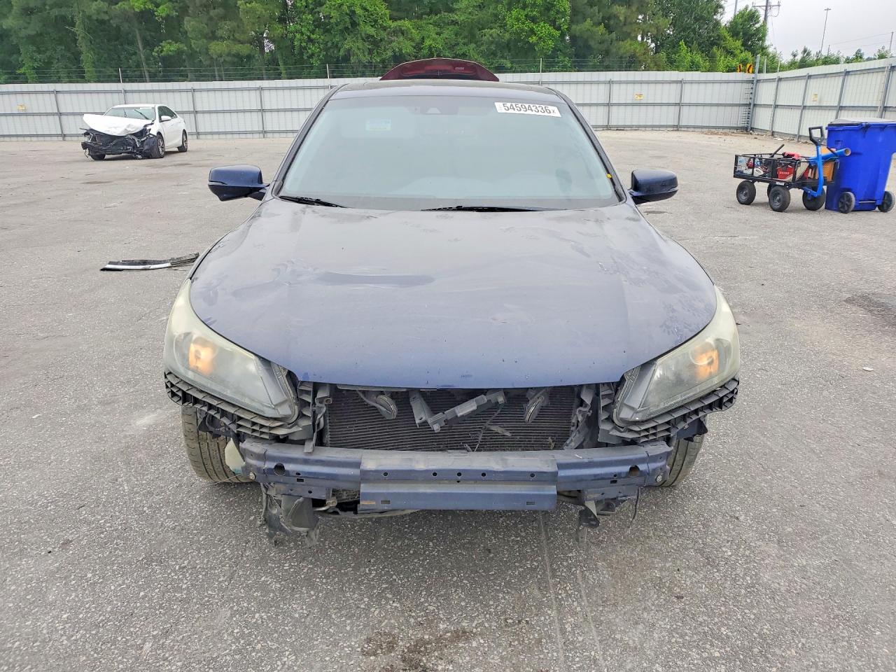 2013 Honda Accord Exl Blue vin: 1HGCR3F80DA020574
