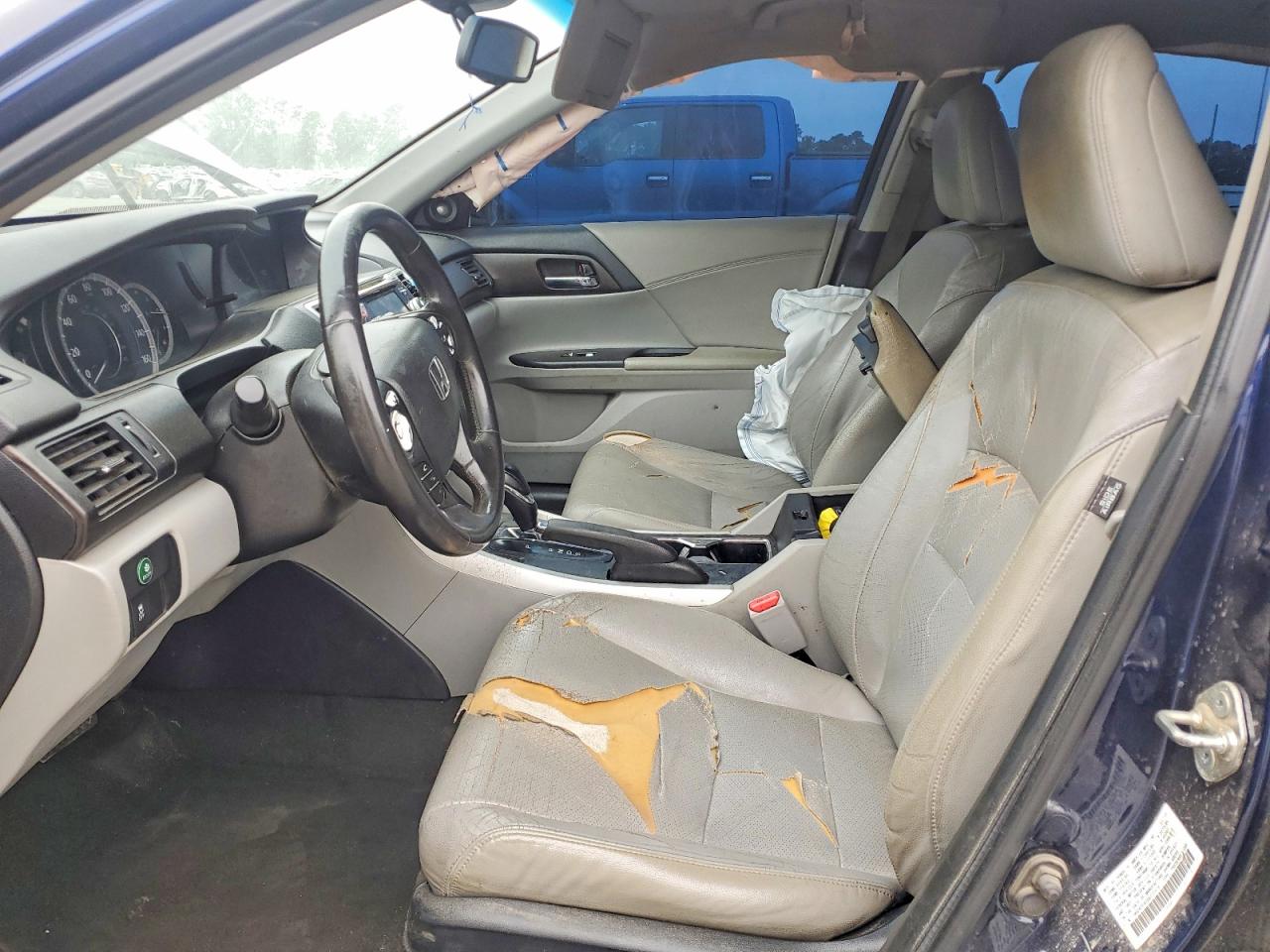 2013 Honda Accord Exl Blue vin: 1HGCR3F80DA020574