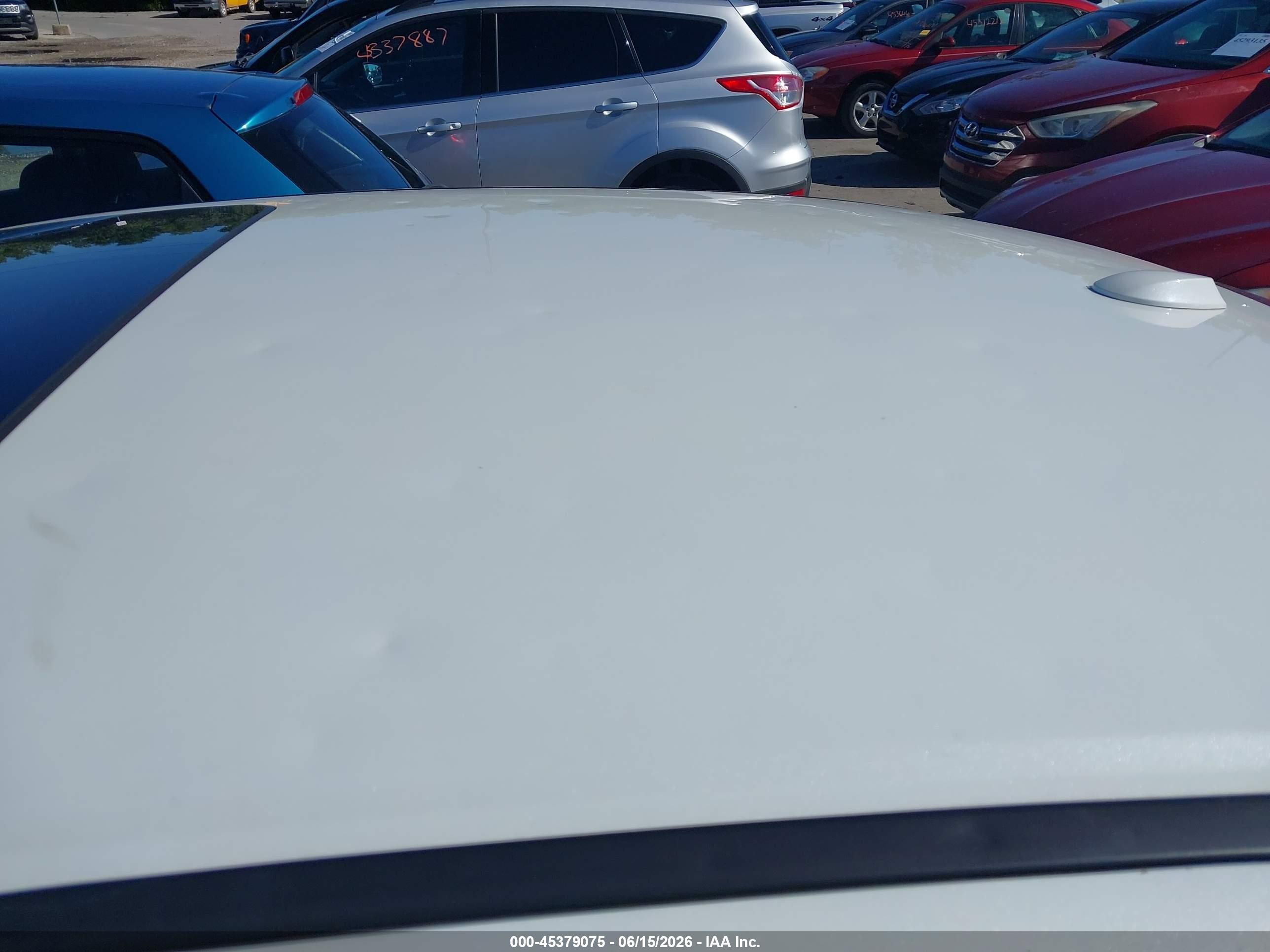 2013 Honda Accord Ex-l V-6 White vin: 1HGCR3F80DA025077