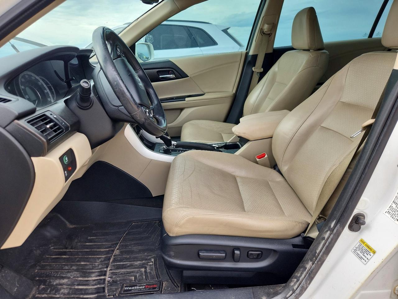 2013 Honda Accord Exl White vin: 1HGCR3F80DA026696