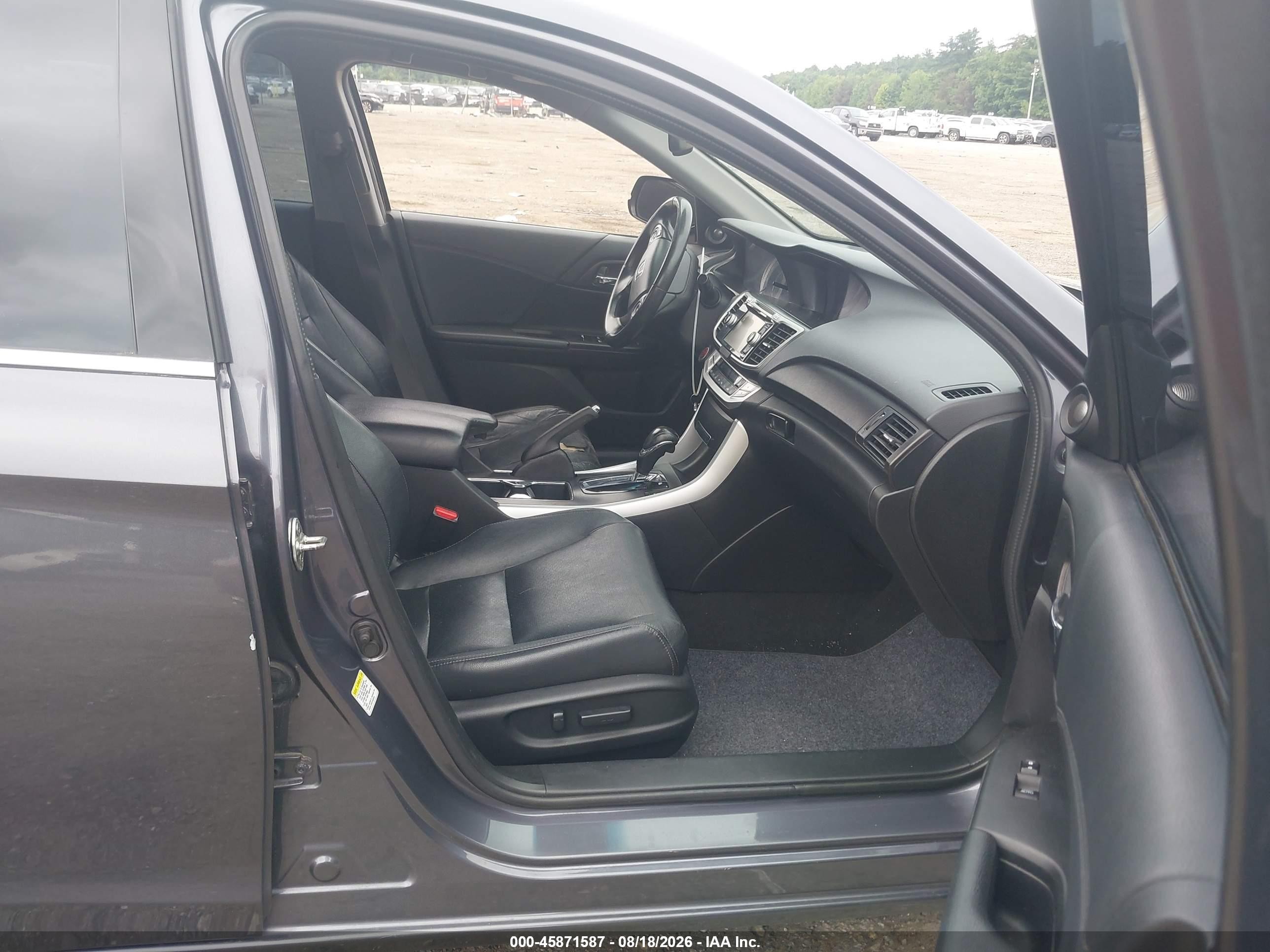 2013 Honda Accord Ex-l V-6 Gray vin: 1HGCR3F80DA036256