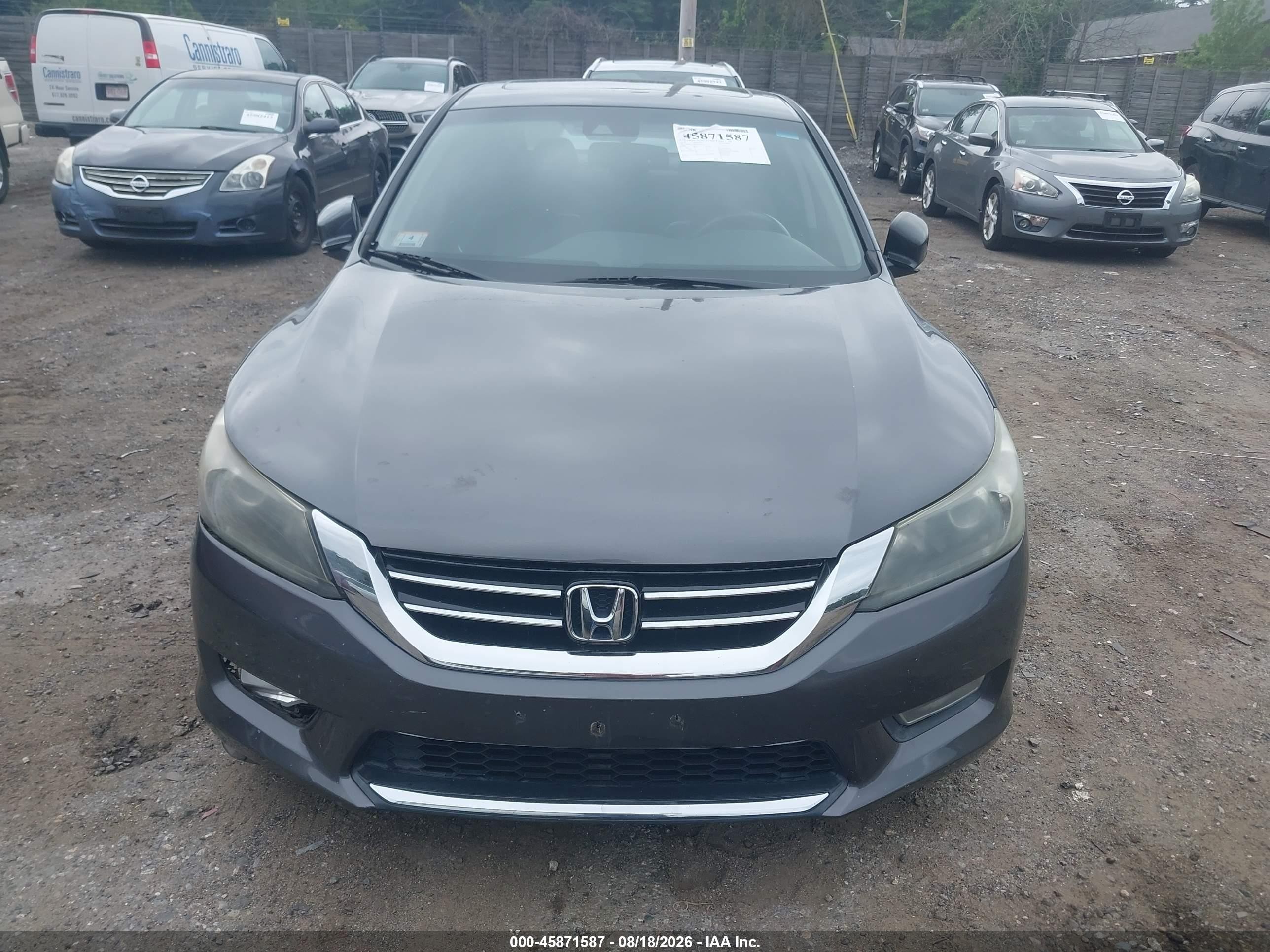 2013 Honda Accord Ex-l V-6 Gray vin: 1HGCR3F80DA036256
