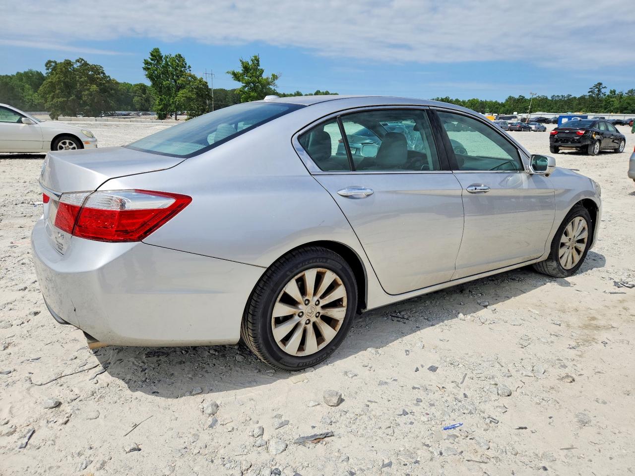 2013 Honda Accord Exl Silver vin: 1HGCR3F80DA042901