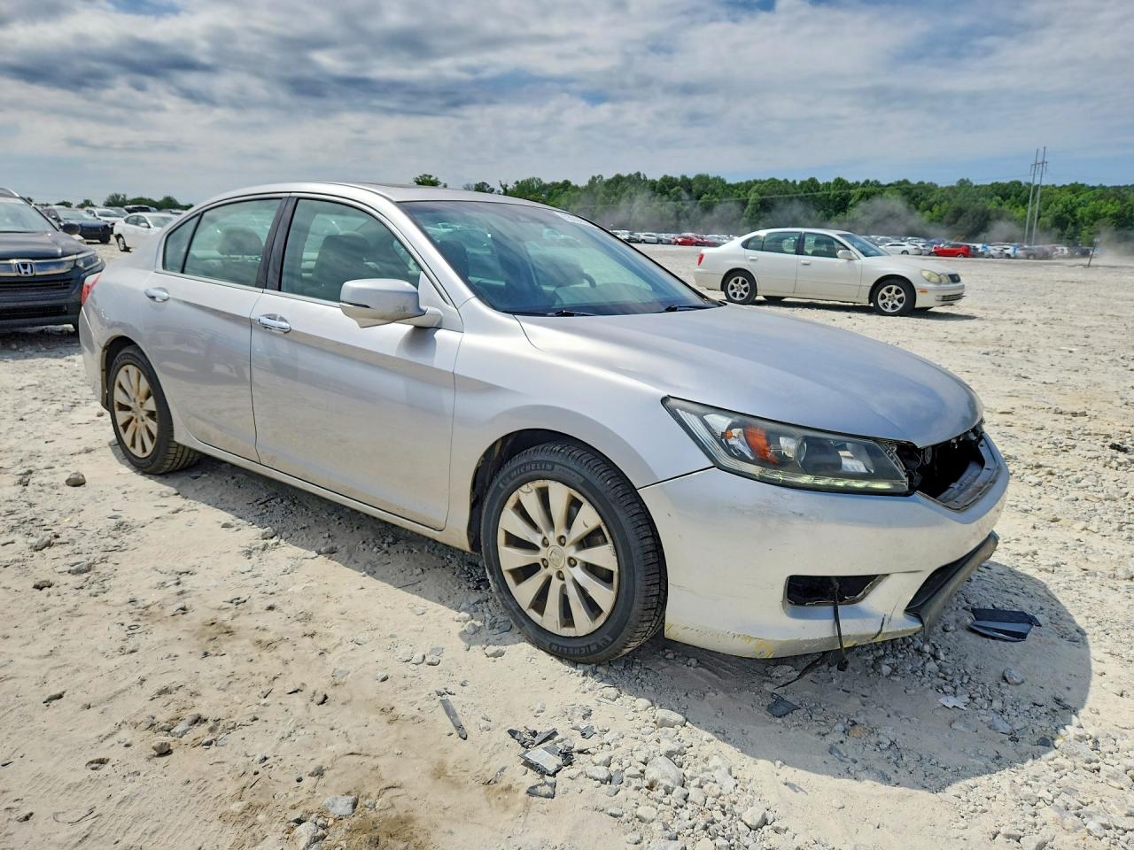 2013 Honda Accord Exl Silver vin: 1HGCR3F80DA042901