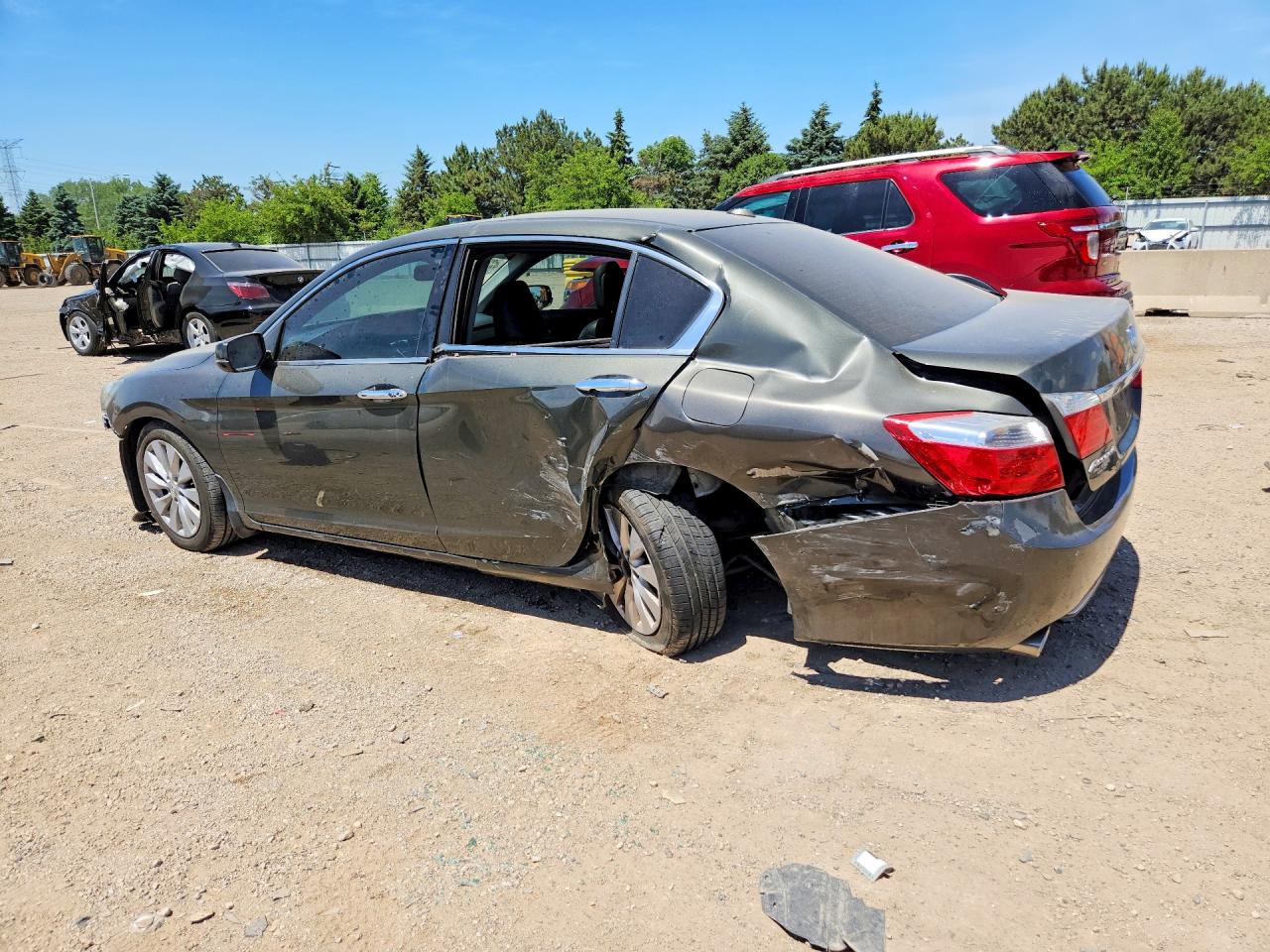 2013 Honda Accord Exl Charcoal vin: 1HGCR3F80DA045300