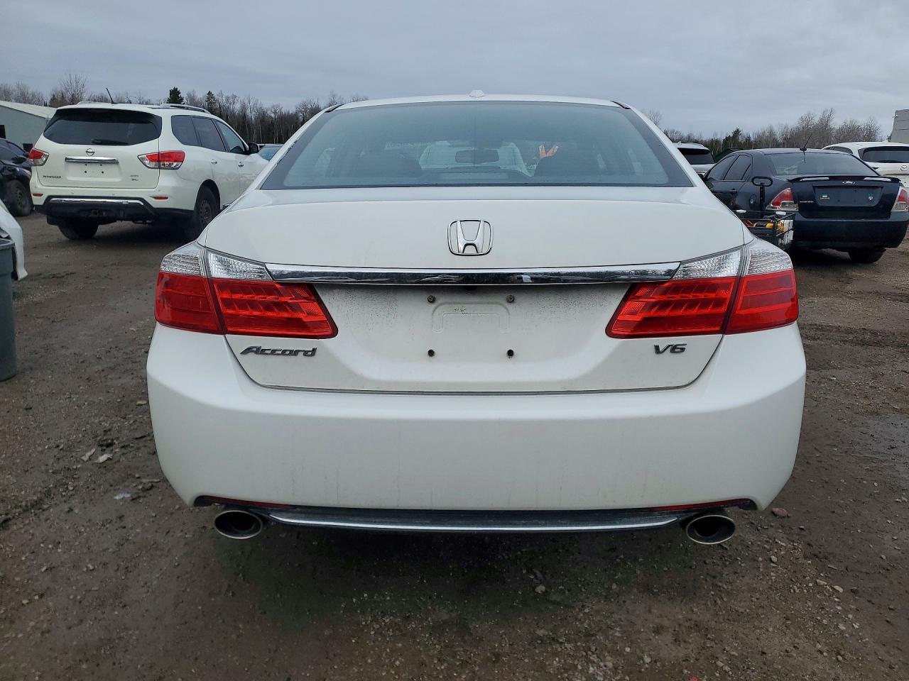 2013 Honda Accord Exl White vin: 1HGCR3F80DA801160