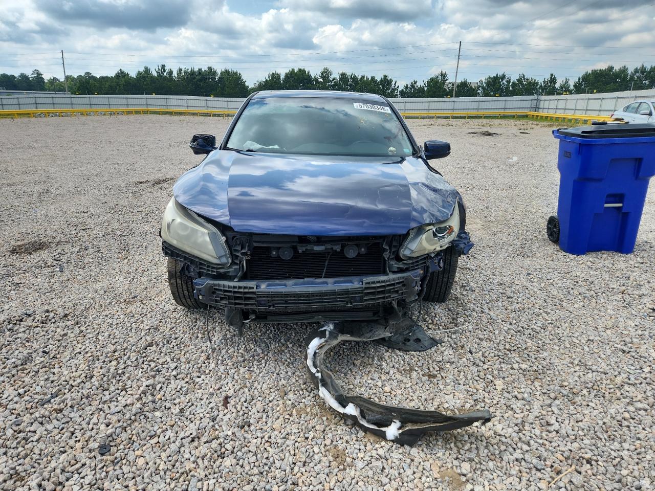 2014 Honda Accord Exl Blue vin: 1HGCR3F80EA005493