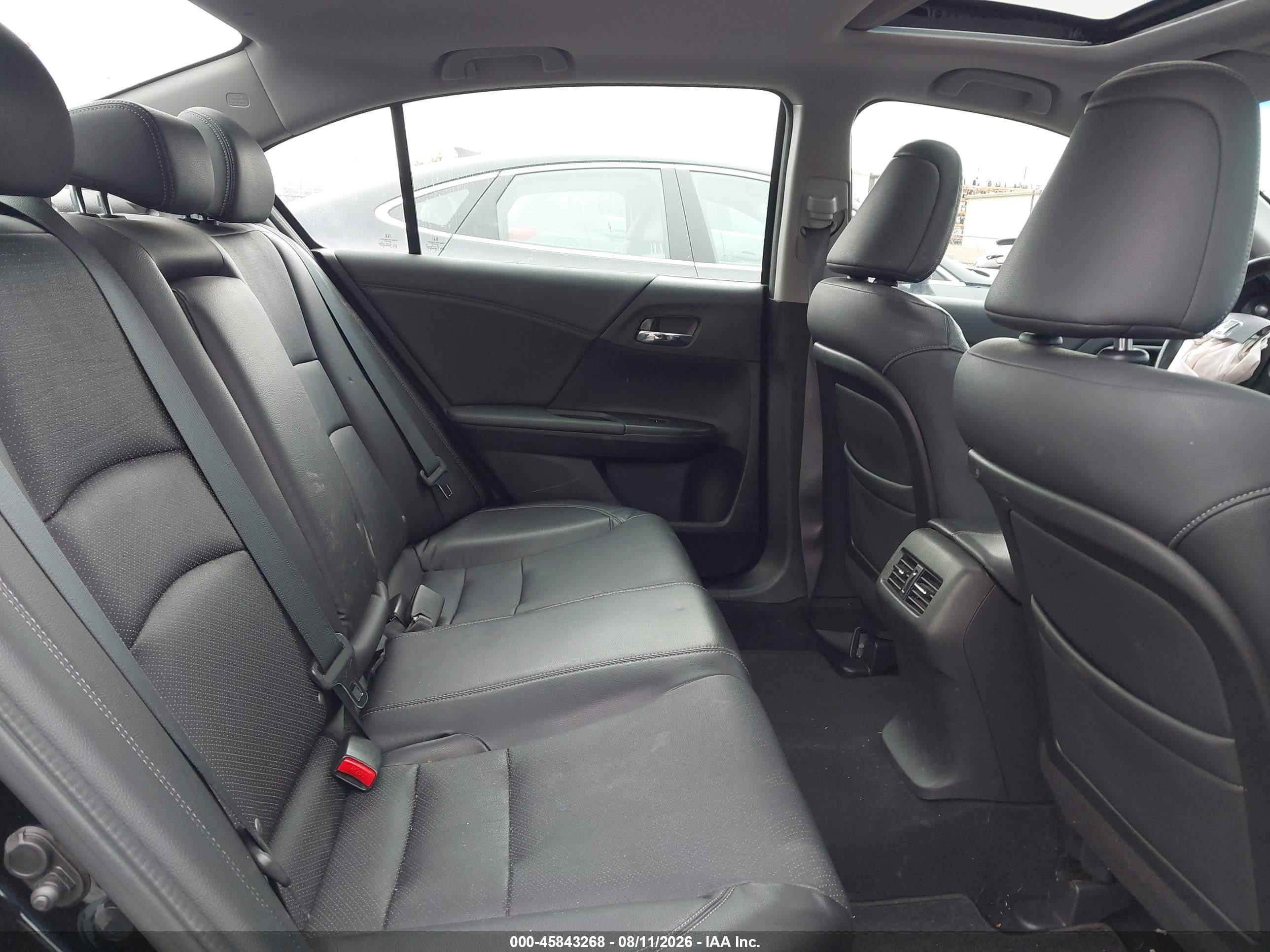 2014 Honda Accord Ex-l V-6 Black vin: 1HGCR3F80EA008166