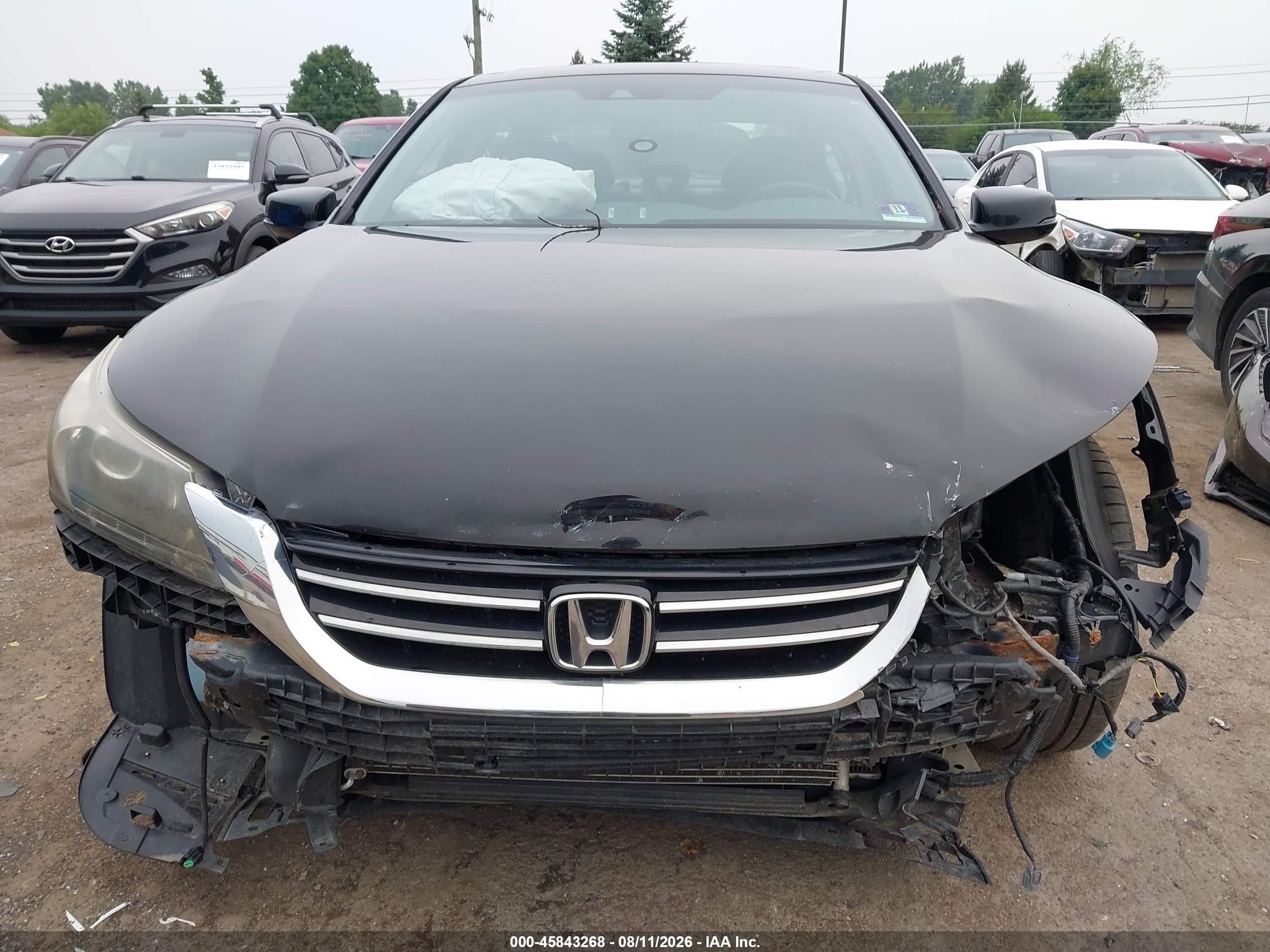 2014 Honda Accord Ex-l V-6 Black vin: 1HGCR3F80EA008166