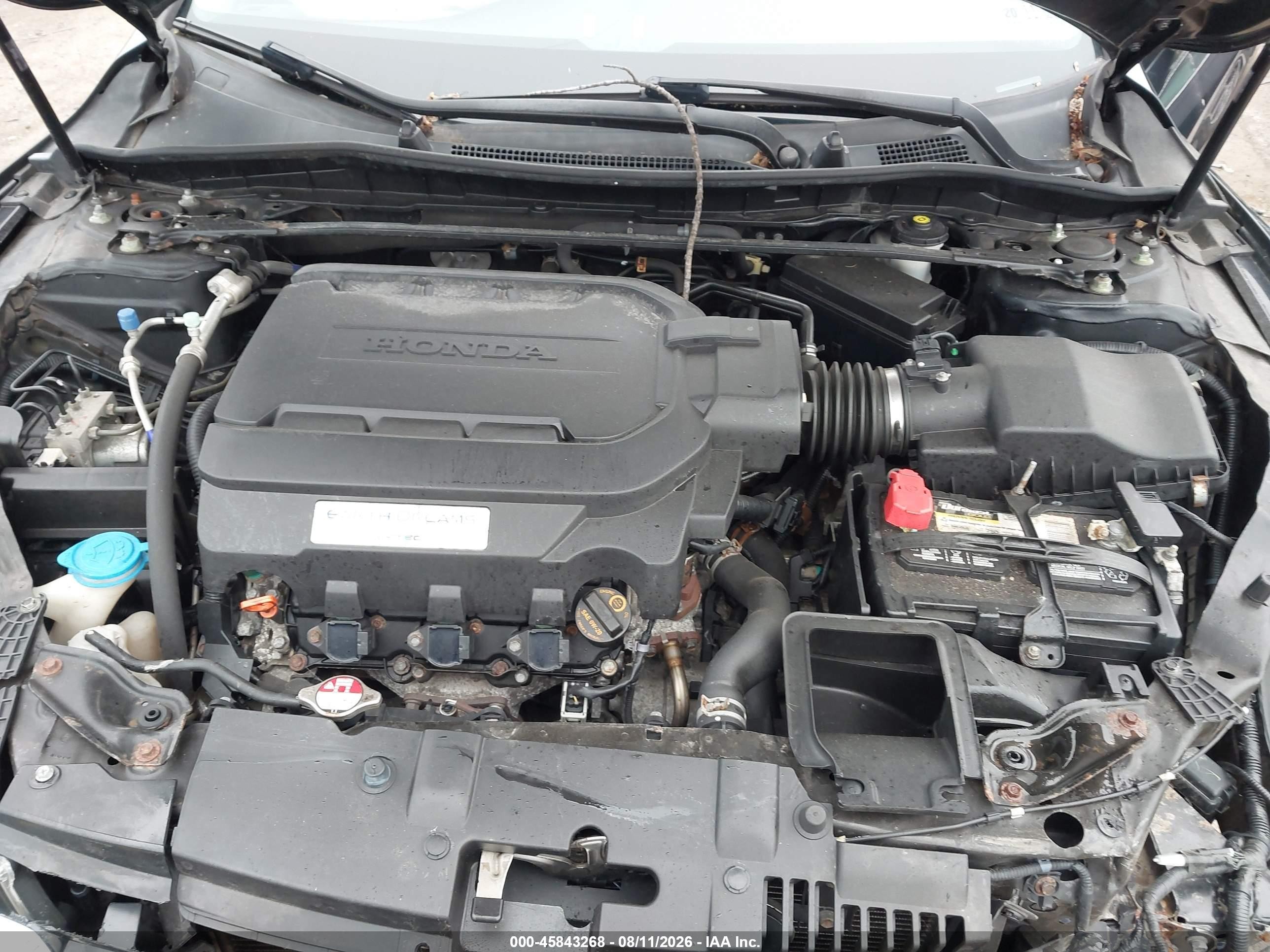 2014 Honda Accord Ex-l V-6 Black vin: 1HGCR3F80EA008166