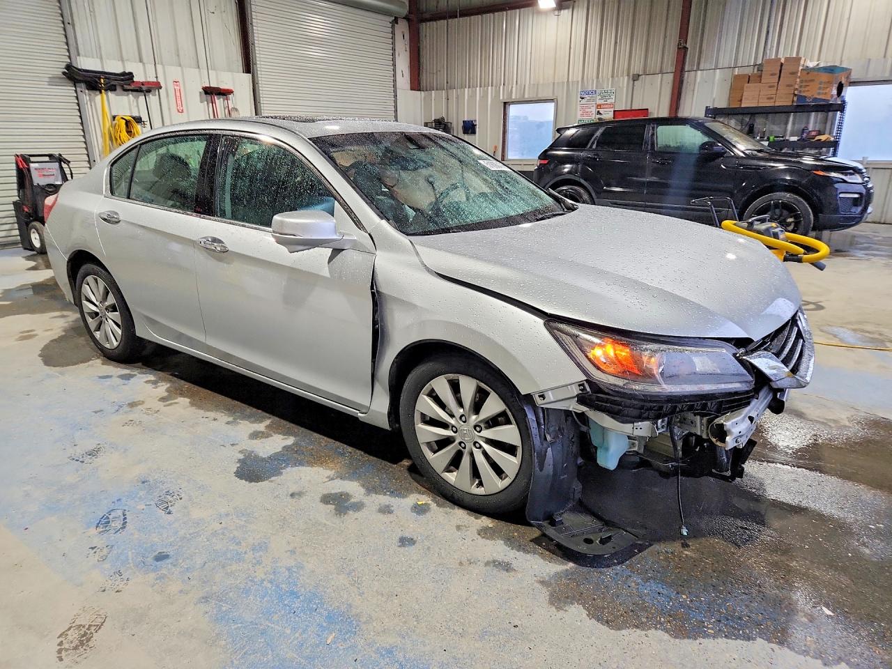 2014 Honda Accord Exl Silver vin: 1HGCR3F80EA012590