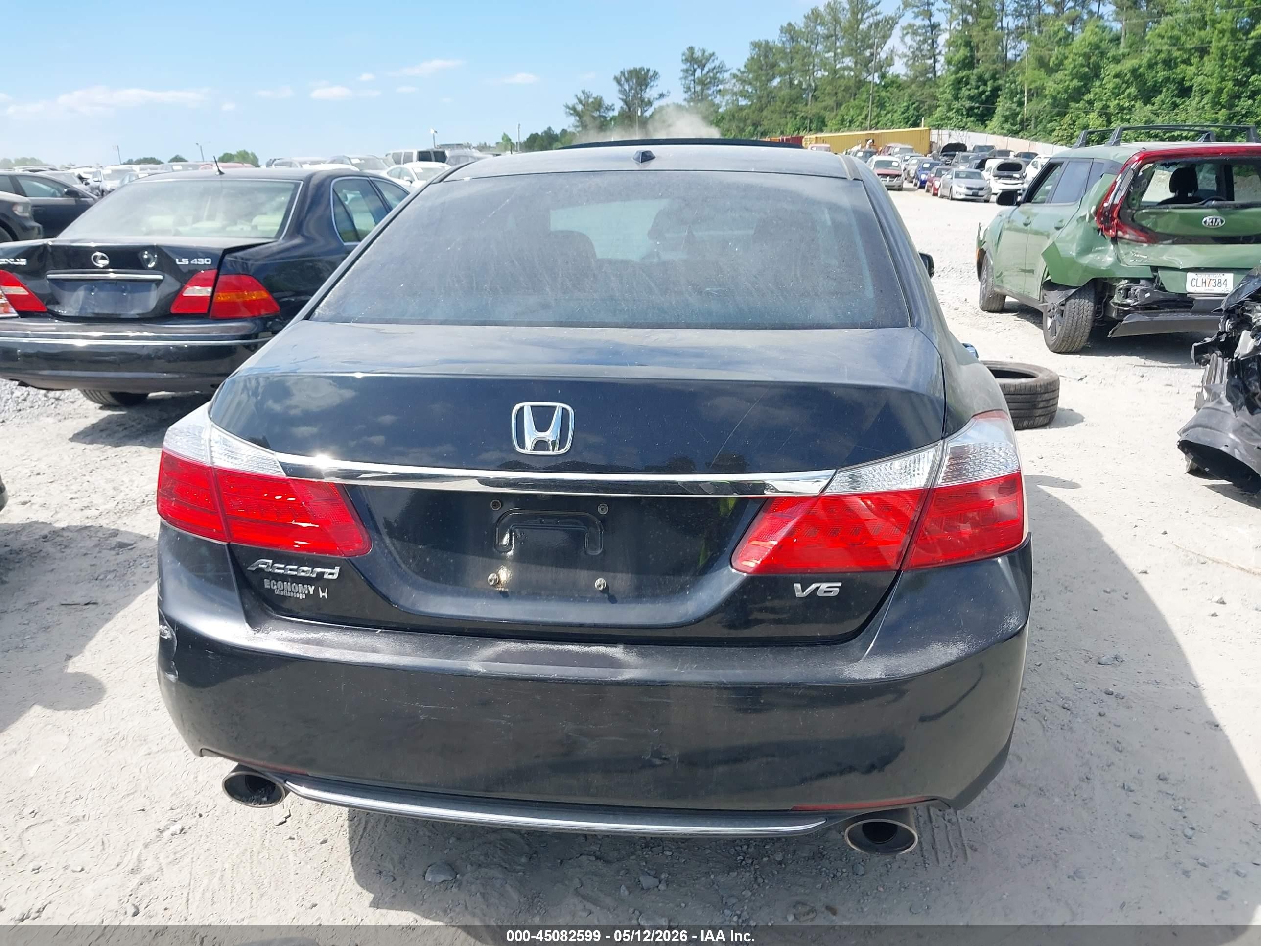 2014 Honda Accord Ex-l V-6 Black vin: 1HGCR3F80EA020141