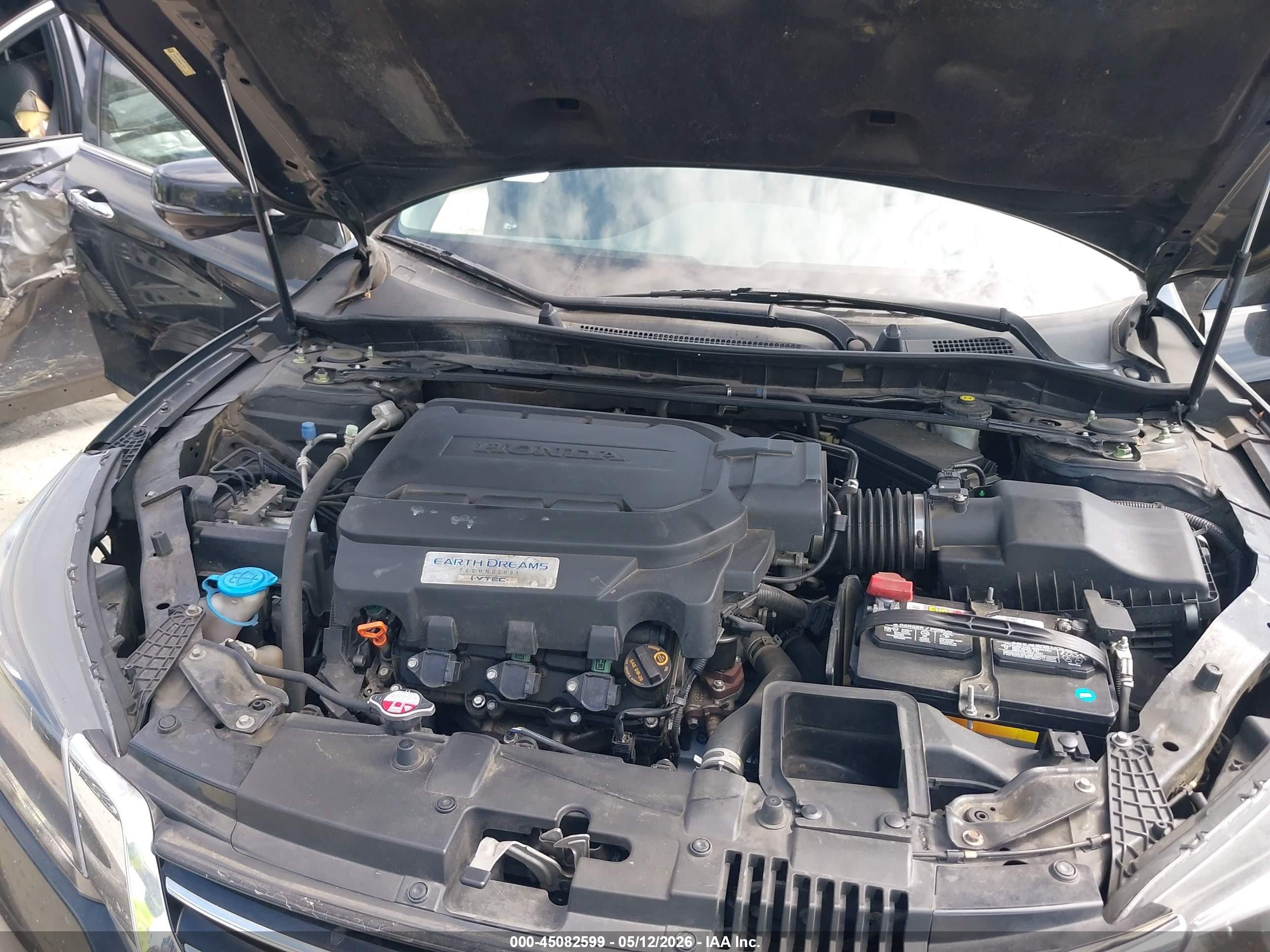 2014 Honda Accord Ex-l V-6 Black vin: 1HGCR3F80EA020141