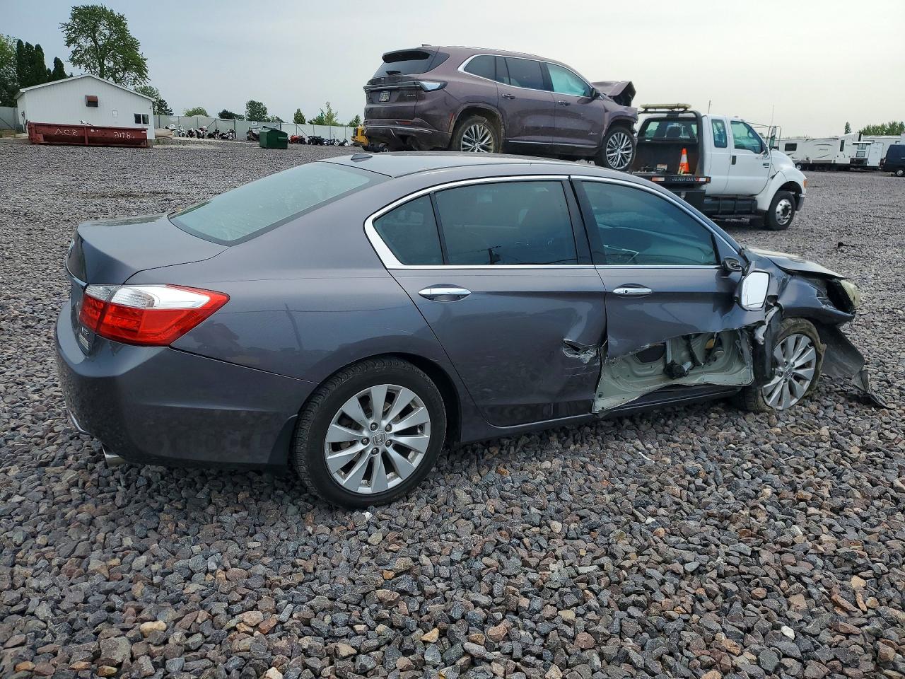 2015 Honda Accord Exl Silver vin: 1HGCR3F80FA013496