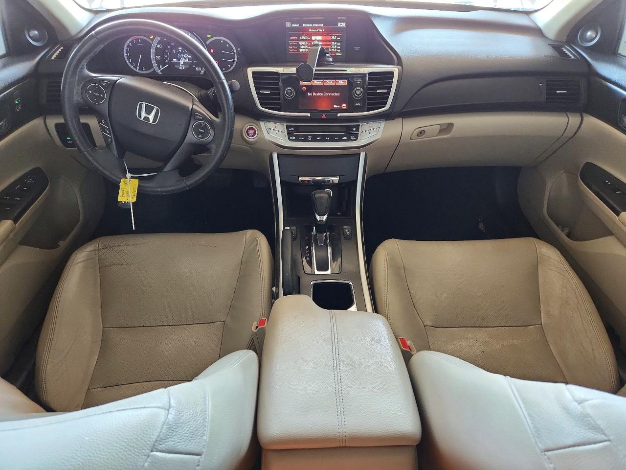 2015 Honda Accord Exl White vin: 1HGCR3F80FA016317