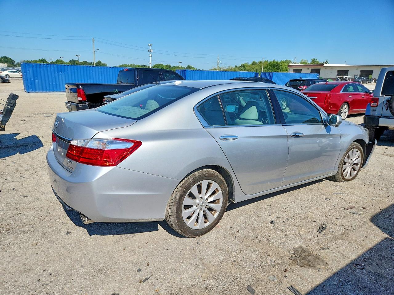 2015 Honda Accord Exl Серебряный vin: 1HGCR3F80FA022618