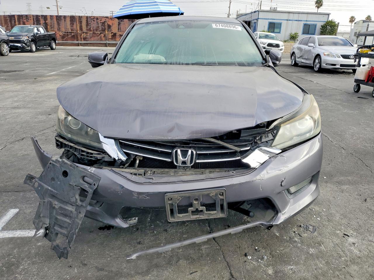 2015 Honda Accord Exl Gray vin: 1HGCR3F80FA032324