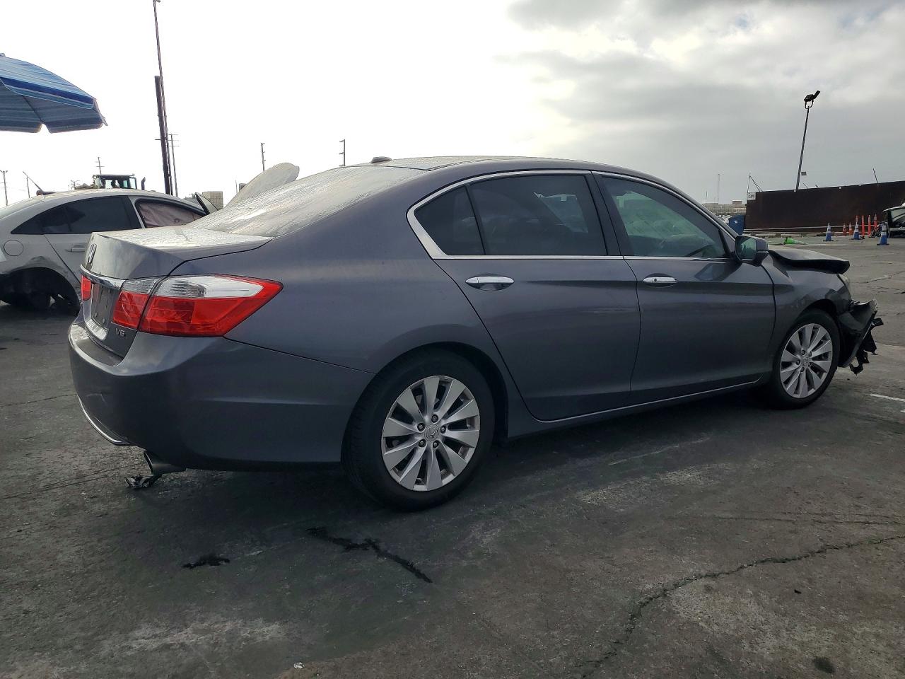 2015 Honda Accord Exl Gray vin: 1HGCR3F80FA032324