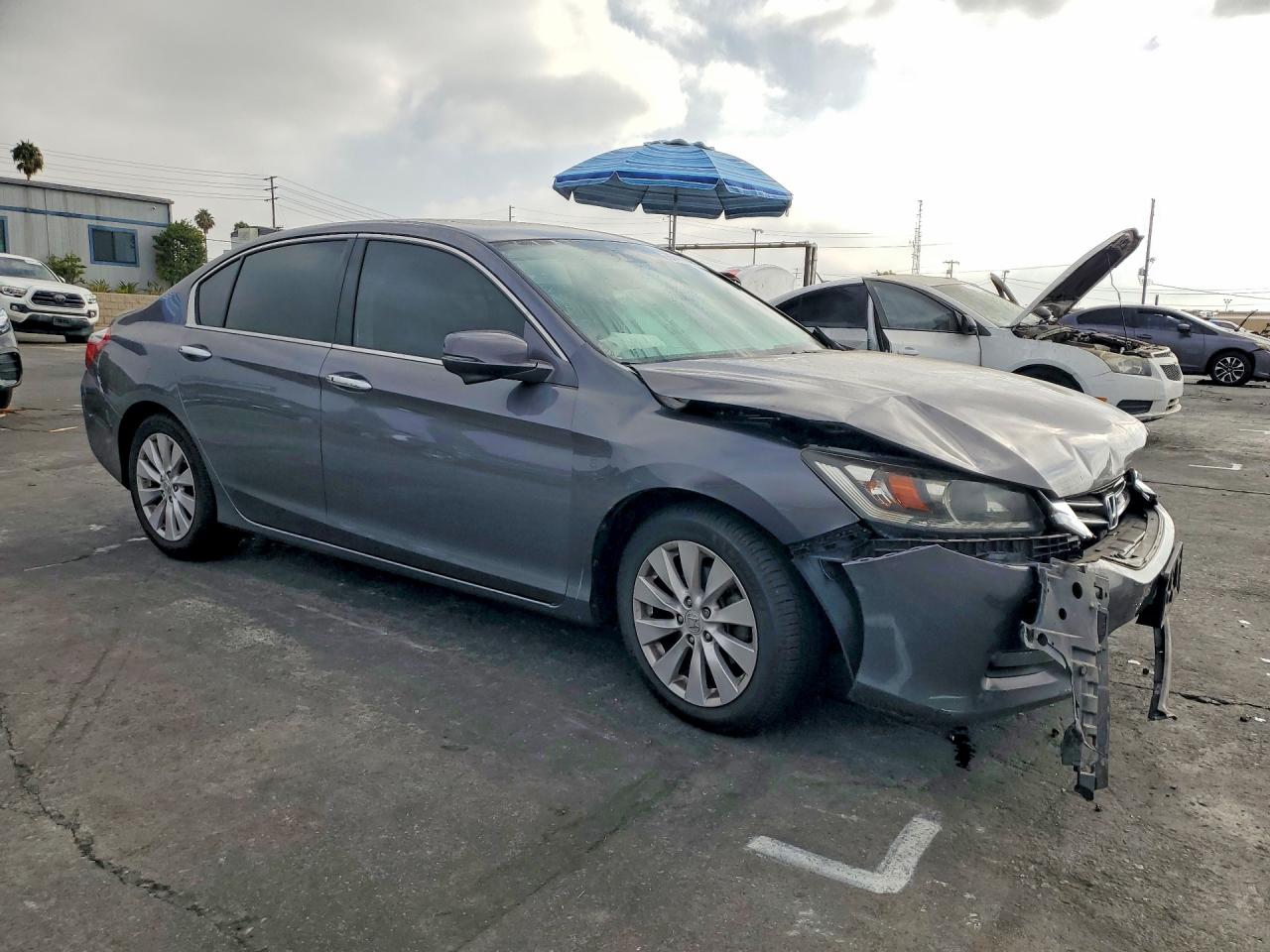 2015 Honda Accord Exl Gray vin: 1HGCR3F80FA032324