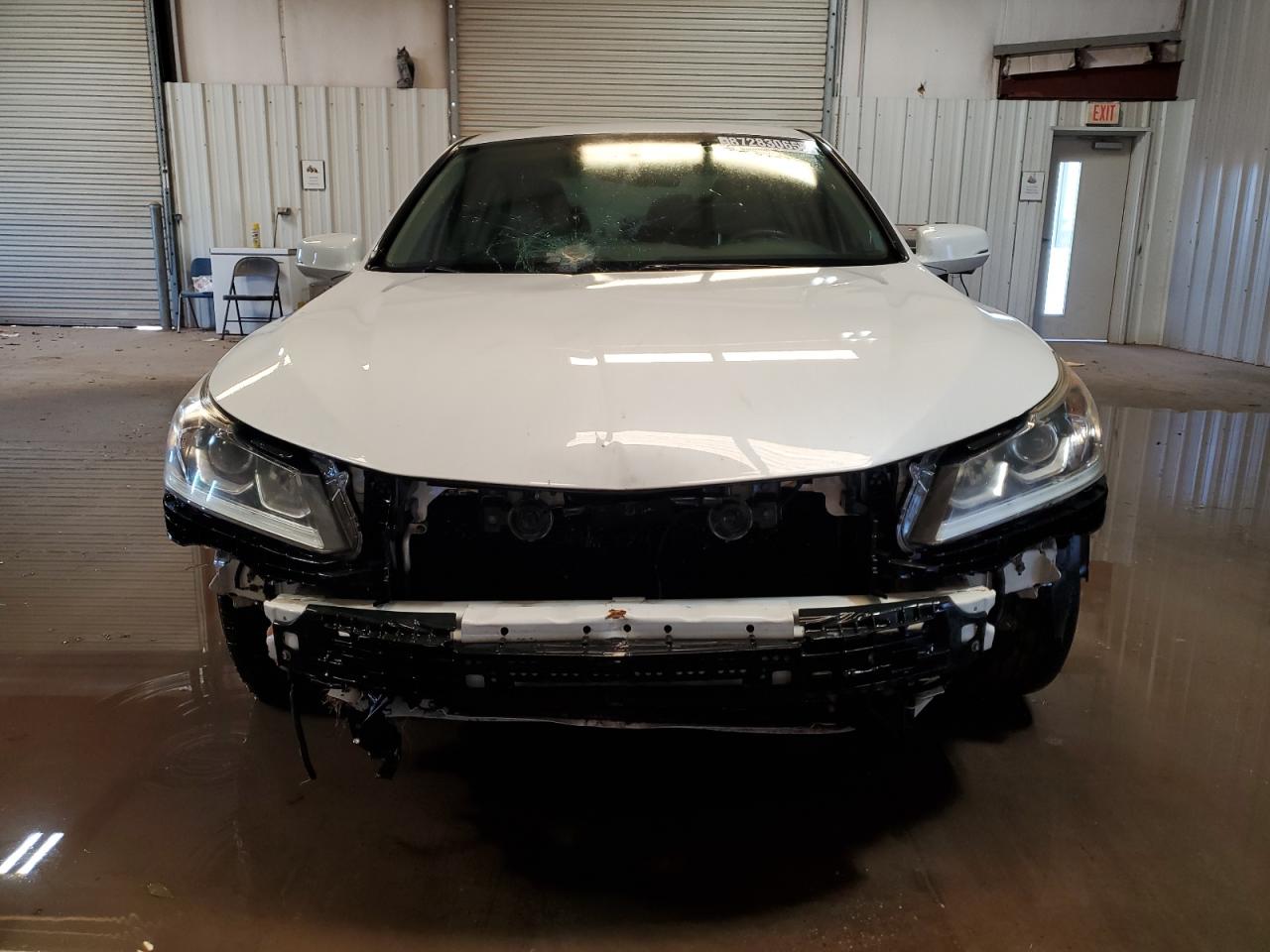 2017 Honda Accord Exl White vin: 1HGCR3F80HA014490 Damage: Front Bumper Reinforcement, Bent, 1/2 To 1 Inch