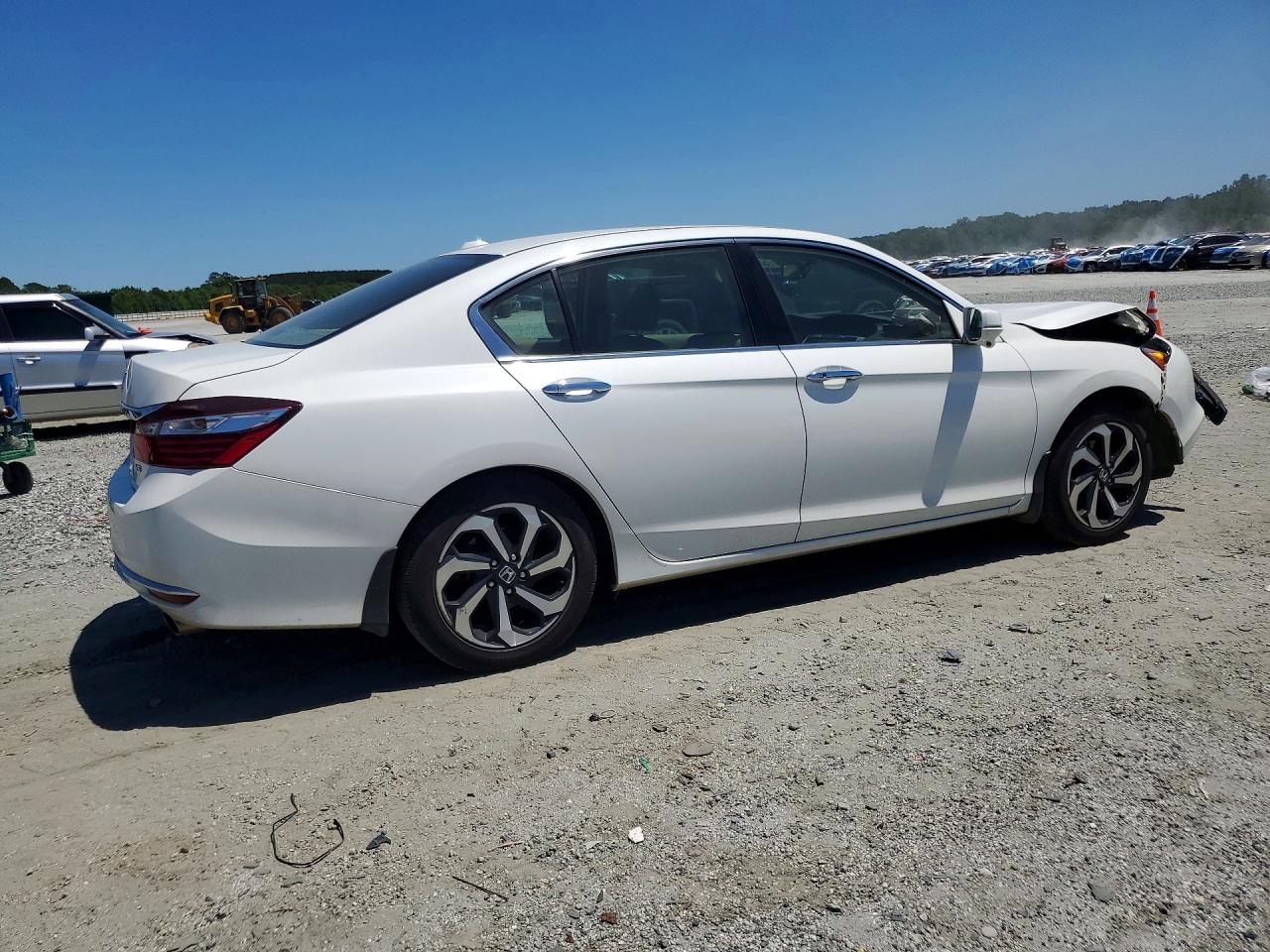 2017 Honda Accord Exl White vin: 1HGCR3F80HA039258