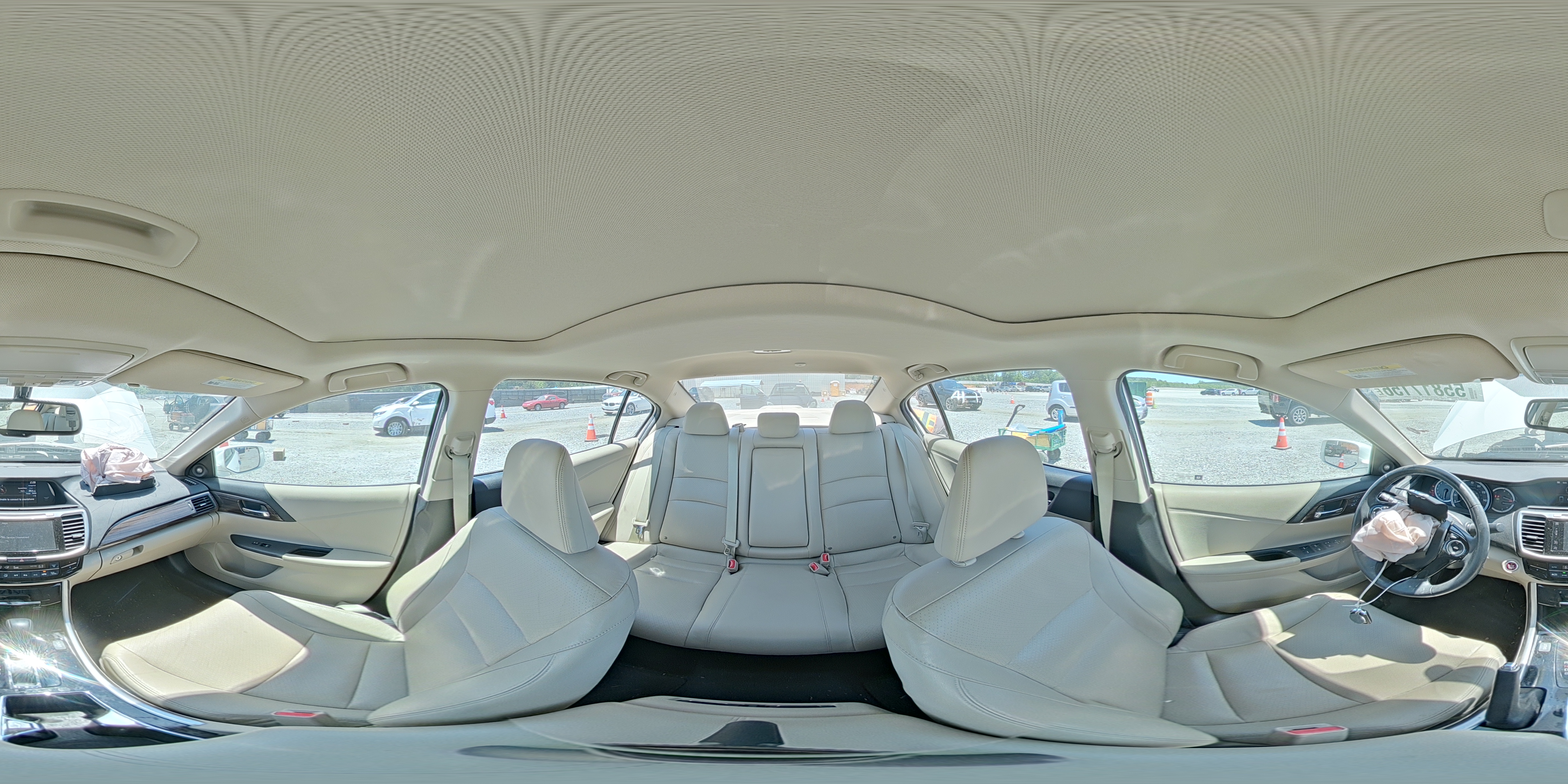 2017 Honda Accord Exl White vin: 1HGCR3F80HA039258