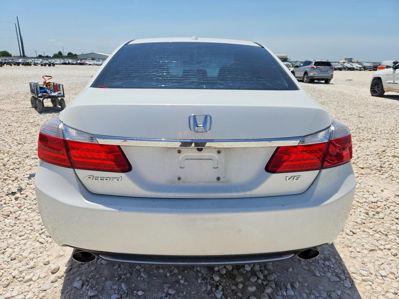 2013 Honda Accord Exl White vin: 1HGCR3F81DA009065