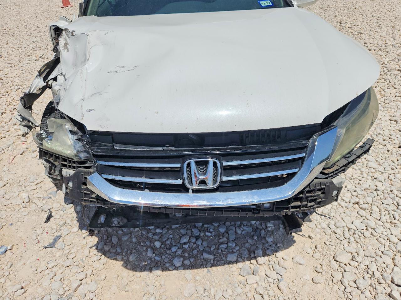 2013 Honda Accord Exl White vin: 1HGCR3F81DA009065