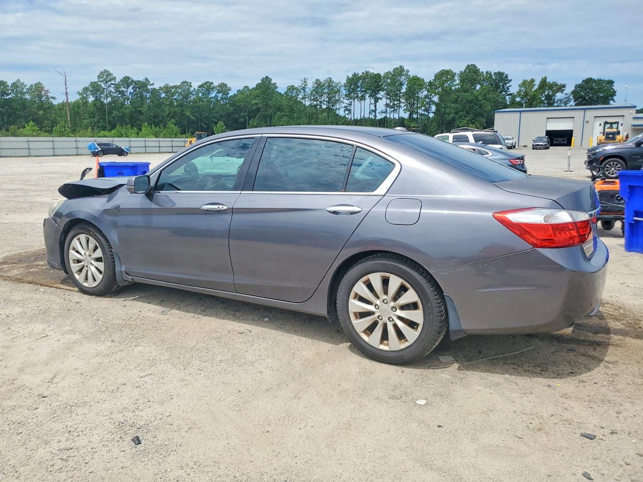 2013 Honda Accord Exl Gray vin: 1HGCR3F81DA011057