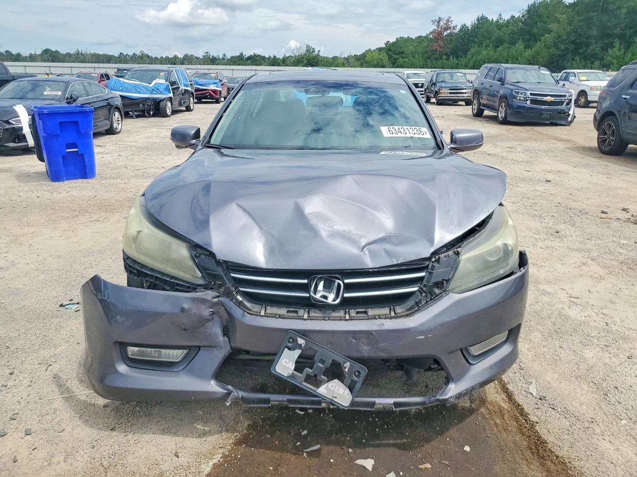 2013 Honda Accord Exl Gray vin: 1HGCR3F81DA011057