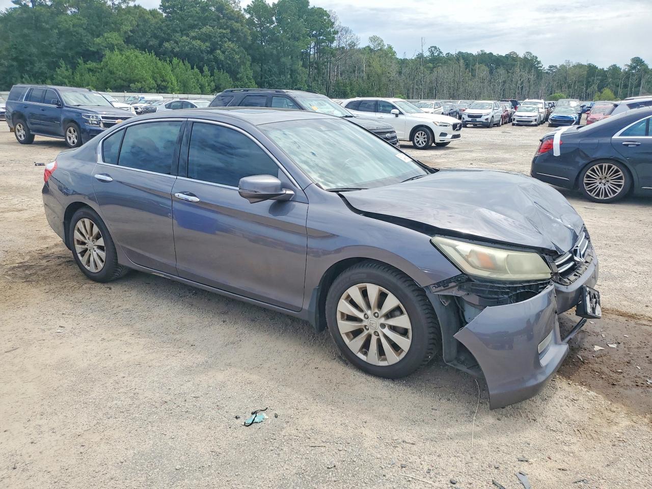 2013 Honda Accord Exl Gray vin: 1HGCR3F81DA011057