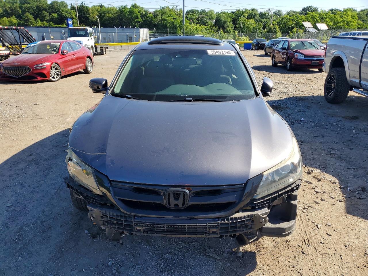 2013 Honda Accord Exl Серый vin: 1HGCR3F81DA012340
