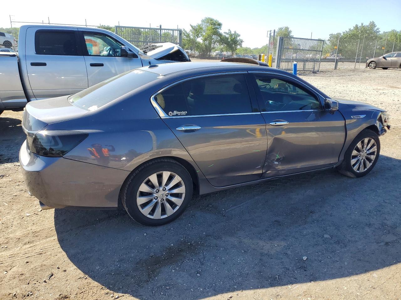 2013 Honda Accord Exl Серый vin: 1HGCR3F81DA012340