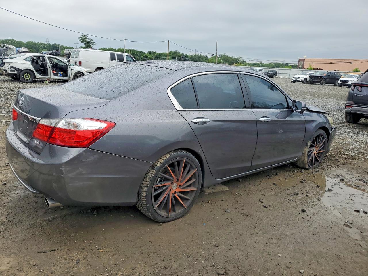 2013 Honda Accord Exl Gray vin: 1HGCR3F81DA015755