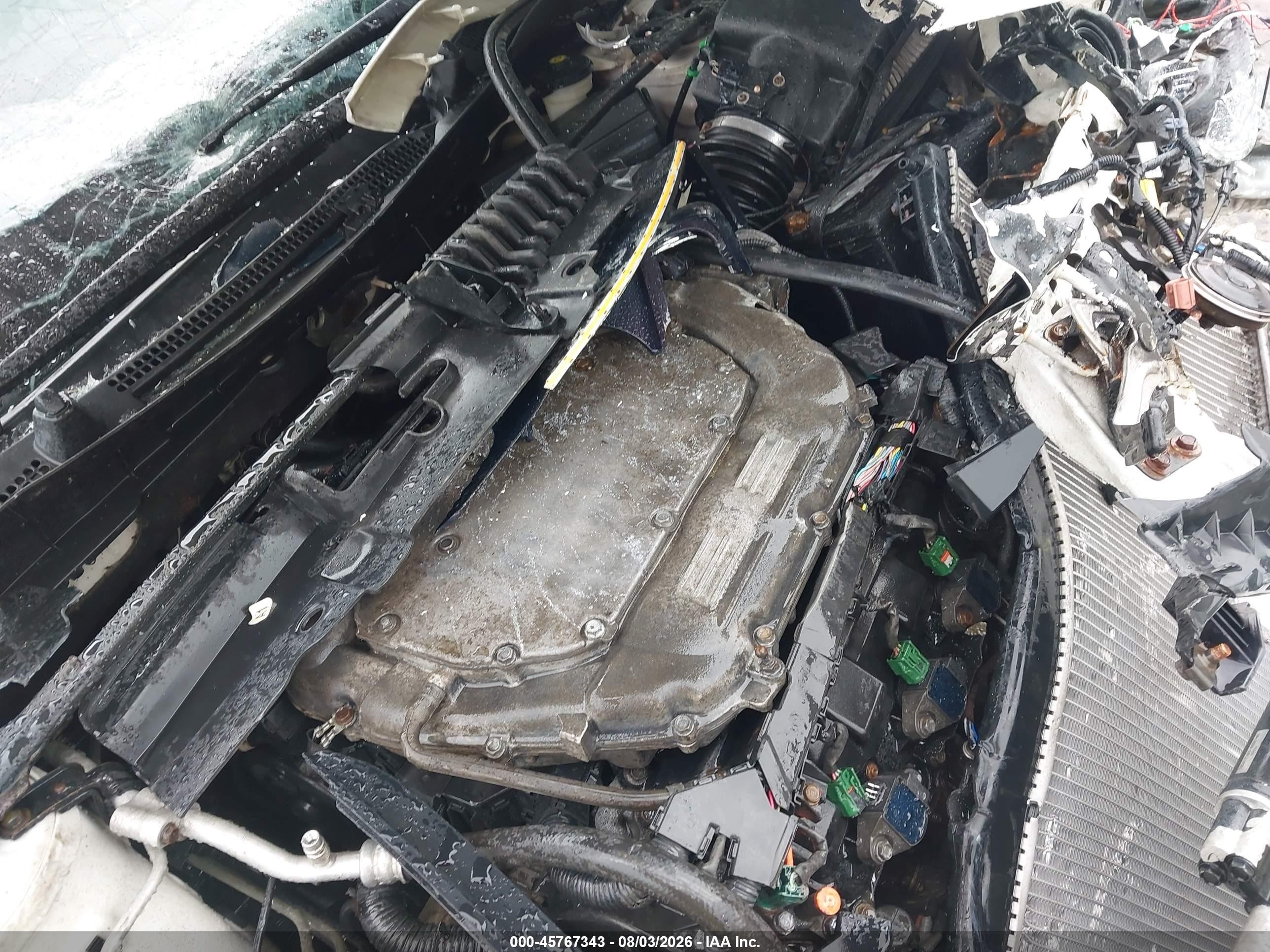 2013 Honda Accord Ex-l V-6 White vin: 1HGCR3F81DA020471