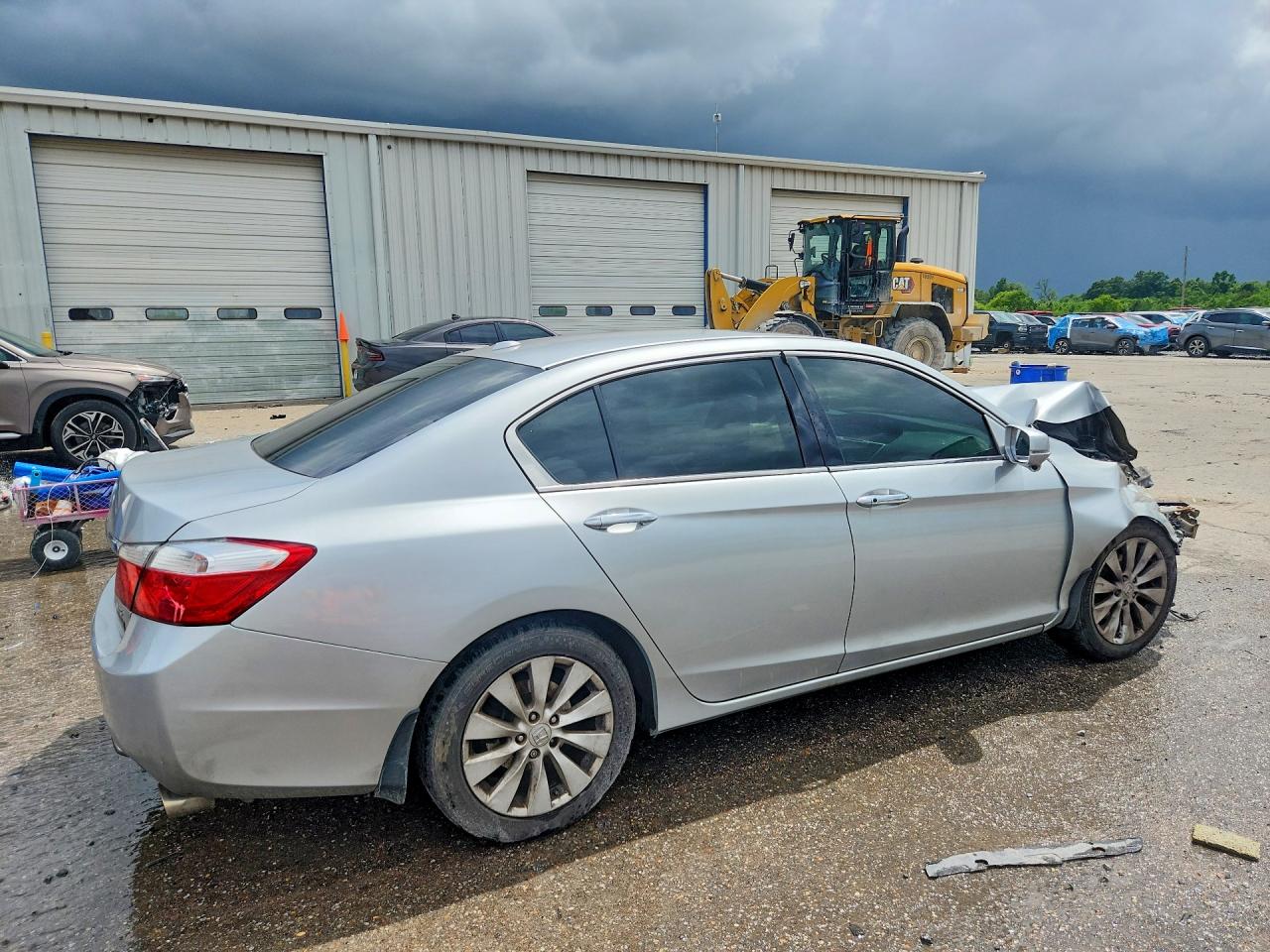 2013 Honda Accord Exl Silver vin: 1HGCR3F81DA020731
