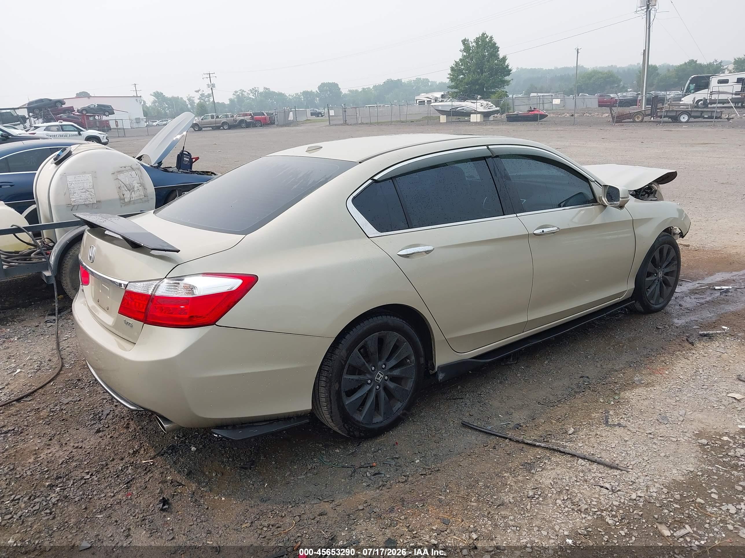 2013 Honda Accord Ex-l V-6 Gold vin: 1HGCR3F81DA020941