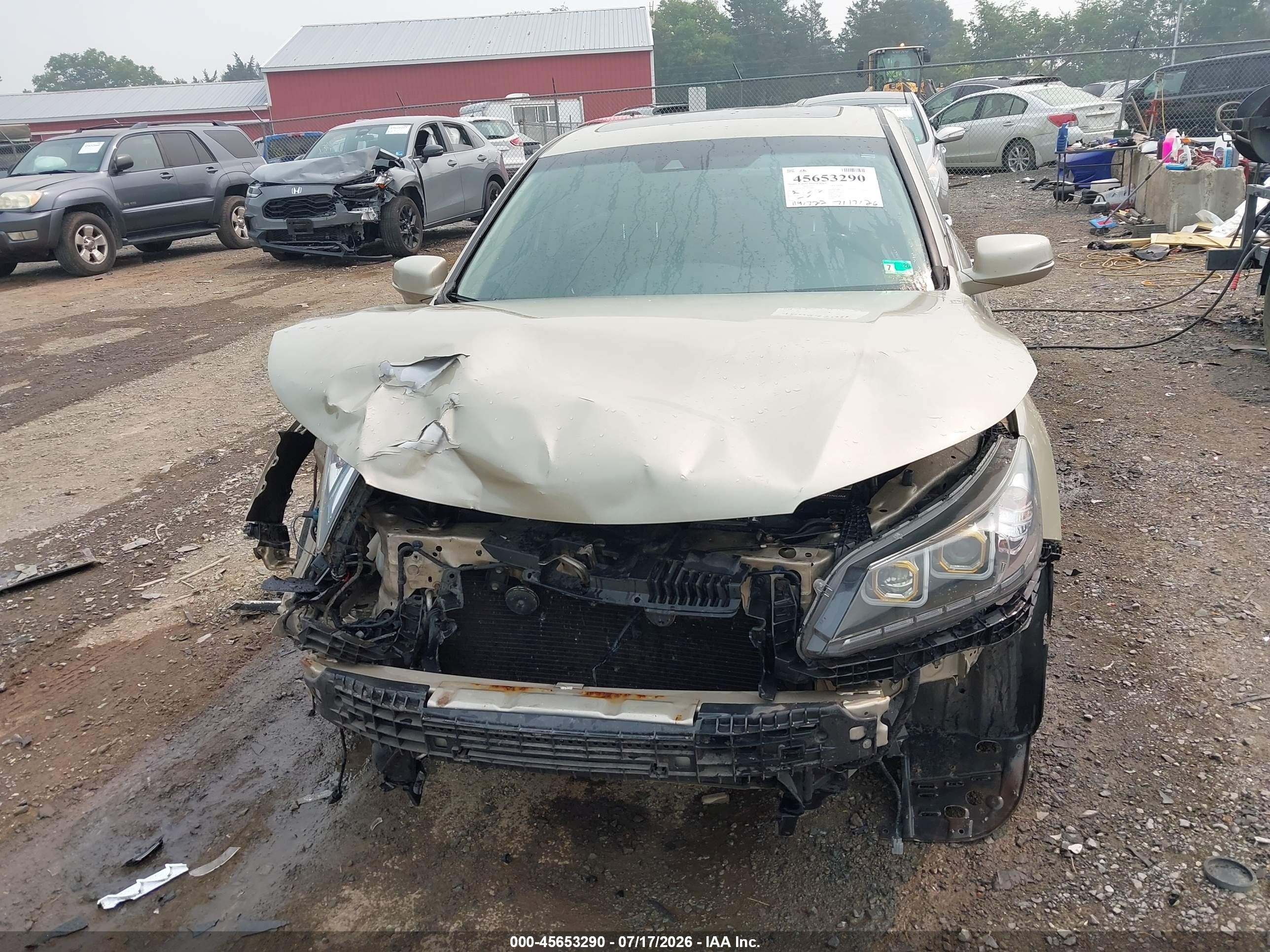 2013 Honda Accord Ex-l V-6 Gold vin: 1HGCR3F81DA020941