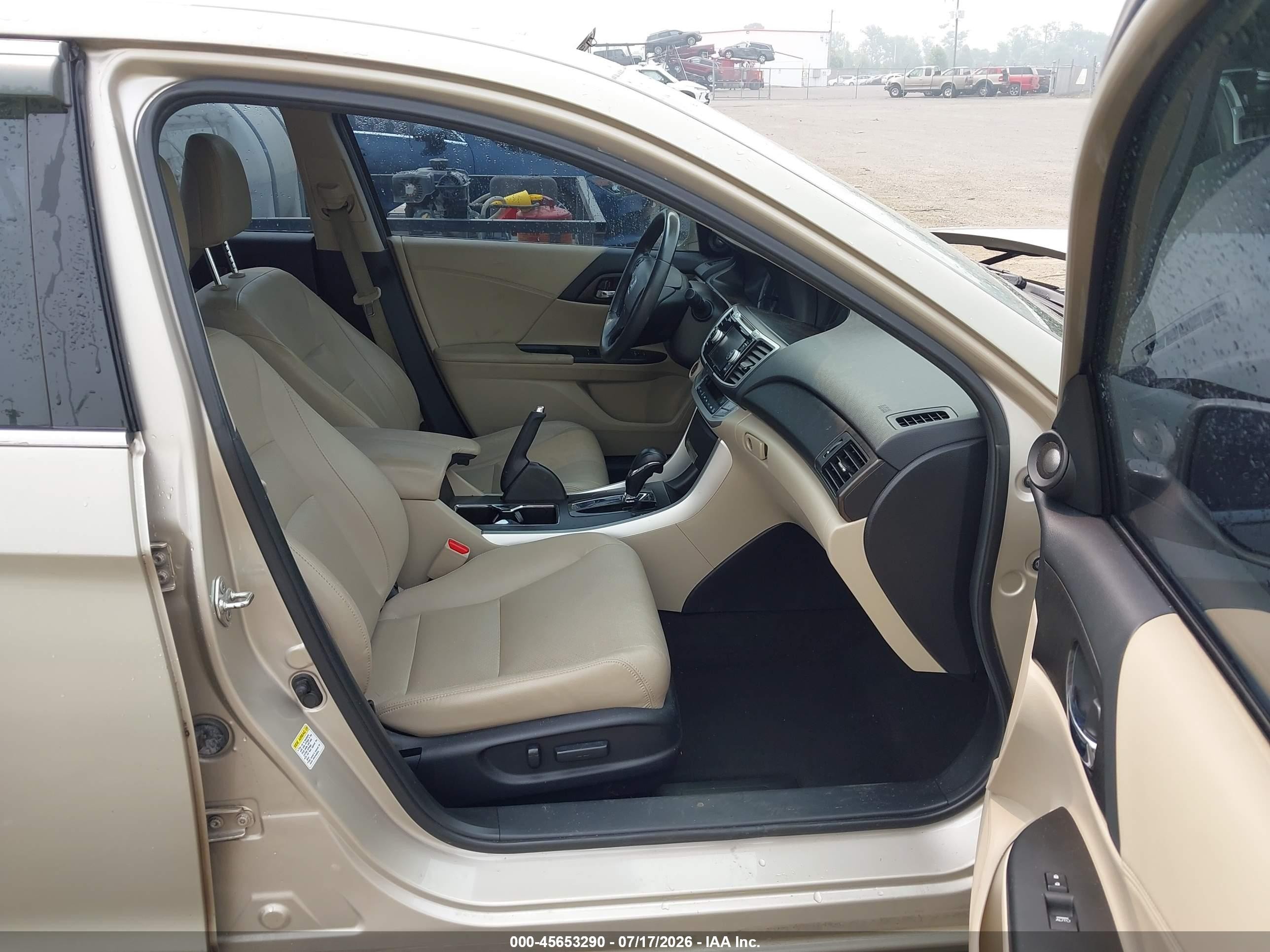 2013 Honda Accord Ex-l V-6 Gold vin: 1HGCR3F81DA020941
