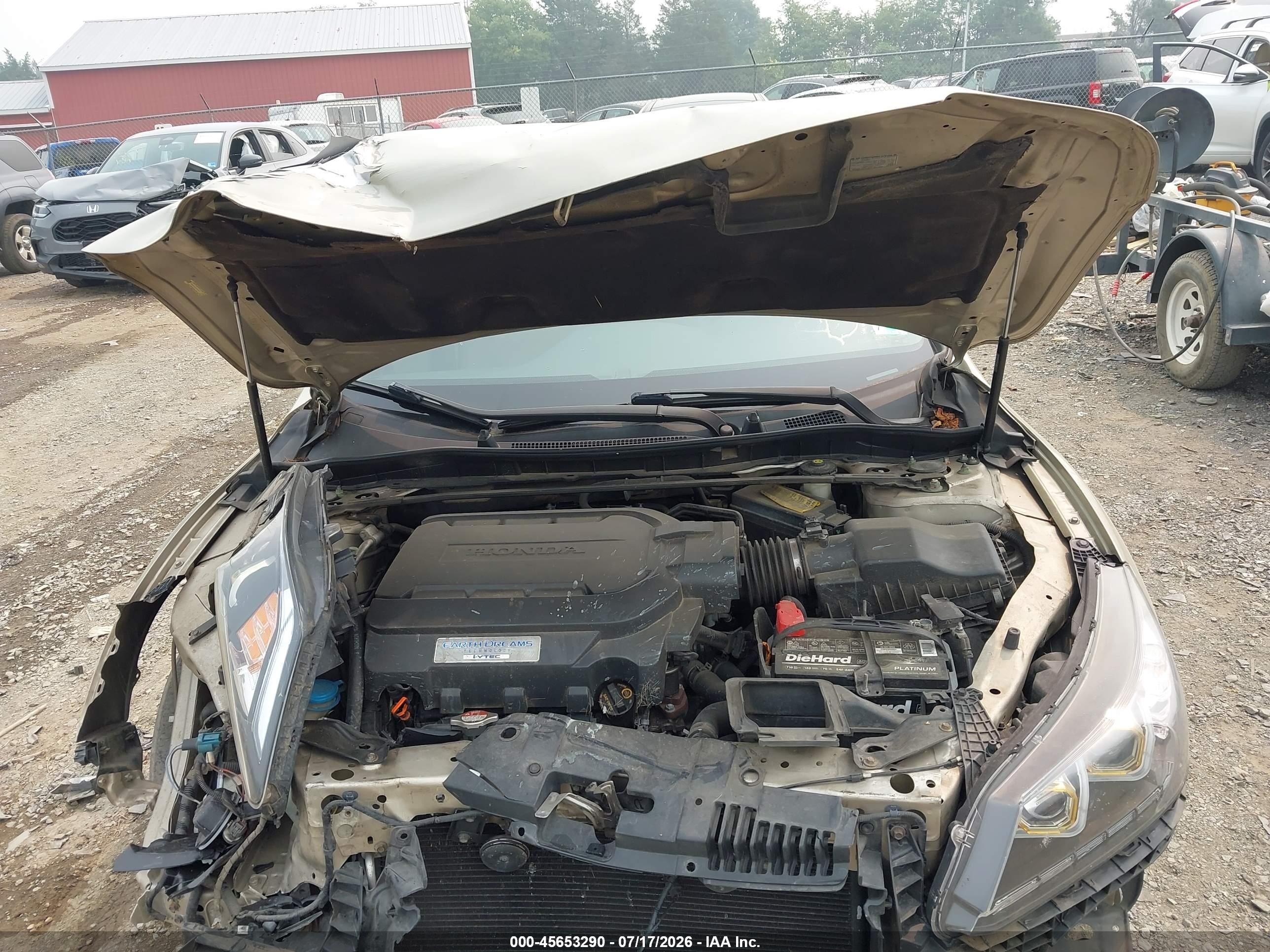 2013 Honda Accord Ex-l V-6 Gold vin: 1HGCR3F81DA020941