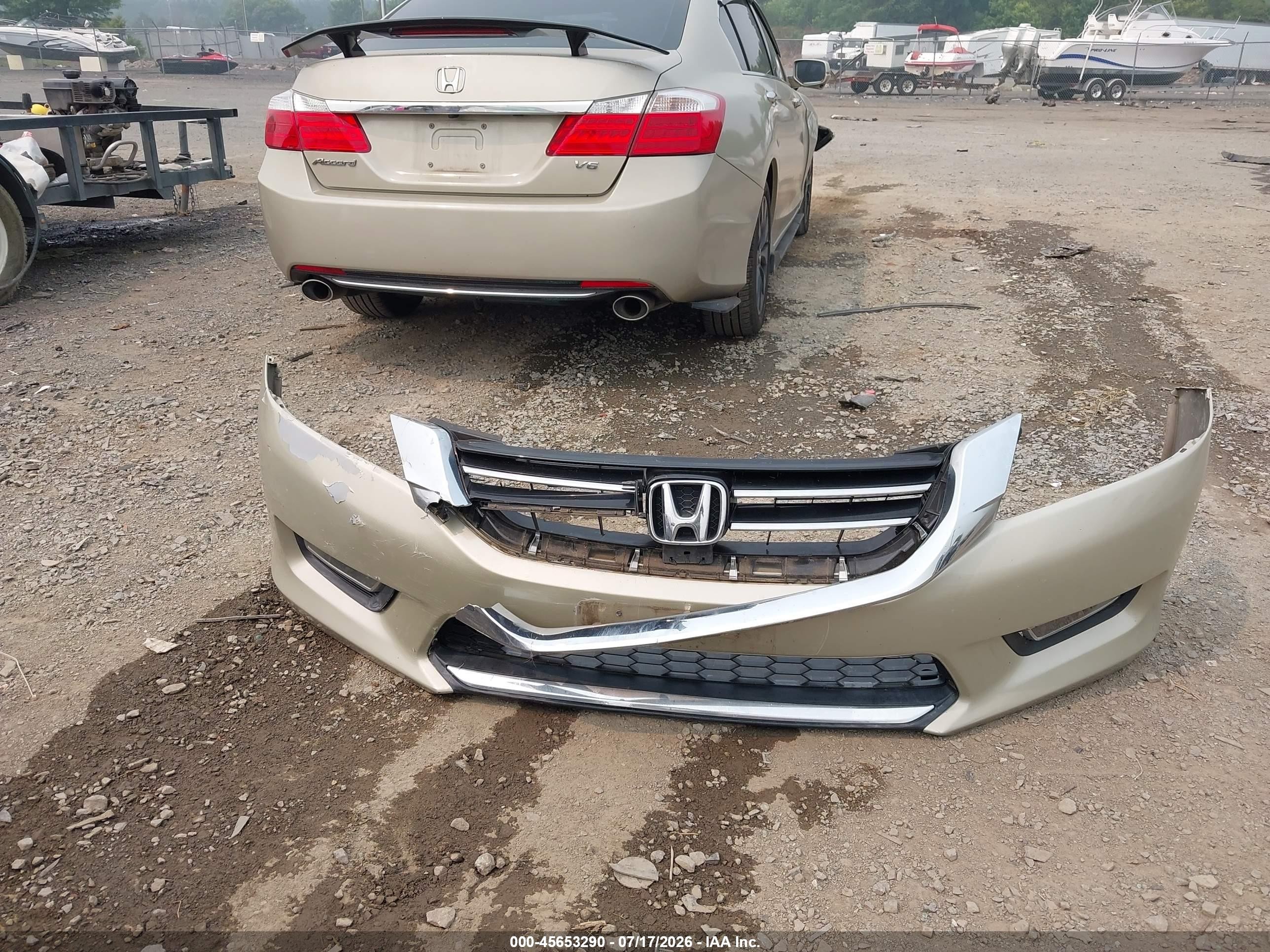 2013 Honda Accord Ex-l V-6 Gold vin: 1HGCR3F81DA020941