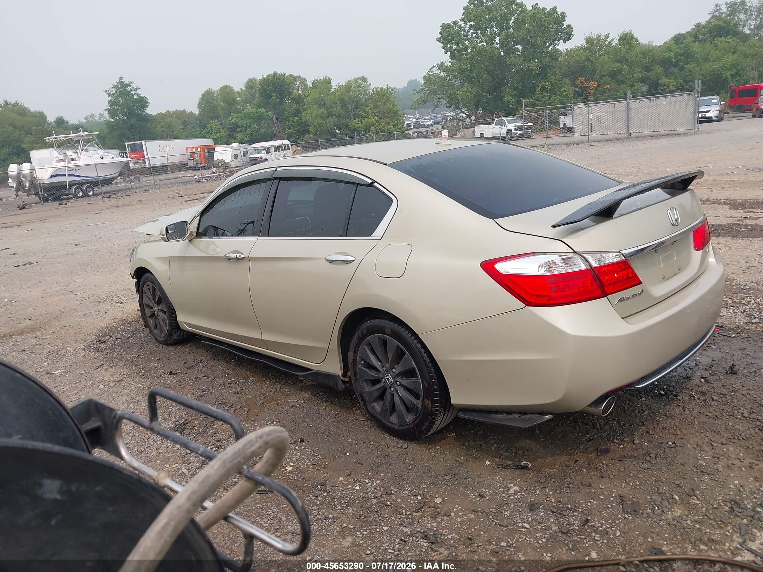 2013 Honda Accord Ex-l V-6 Gold vin: 1HGCR3F81DA020941