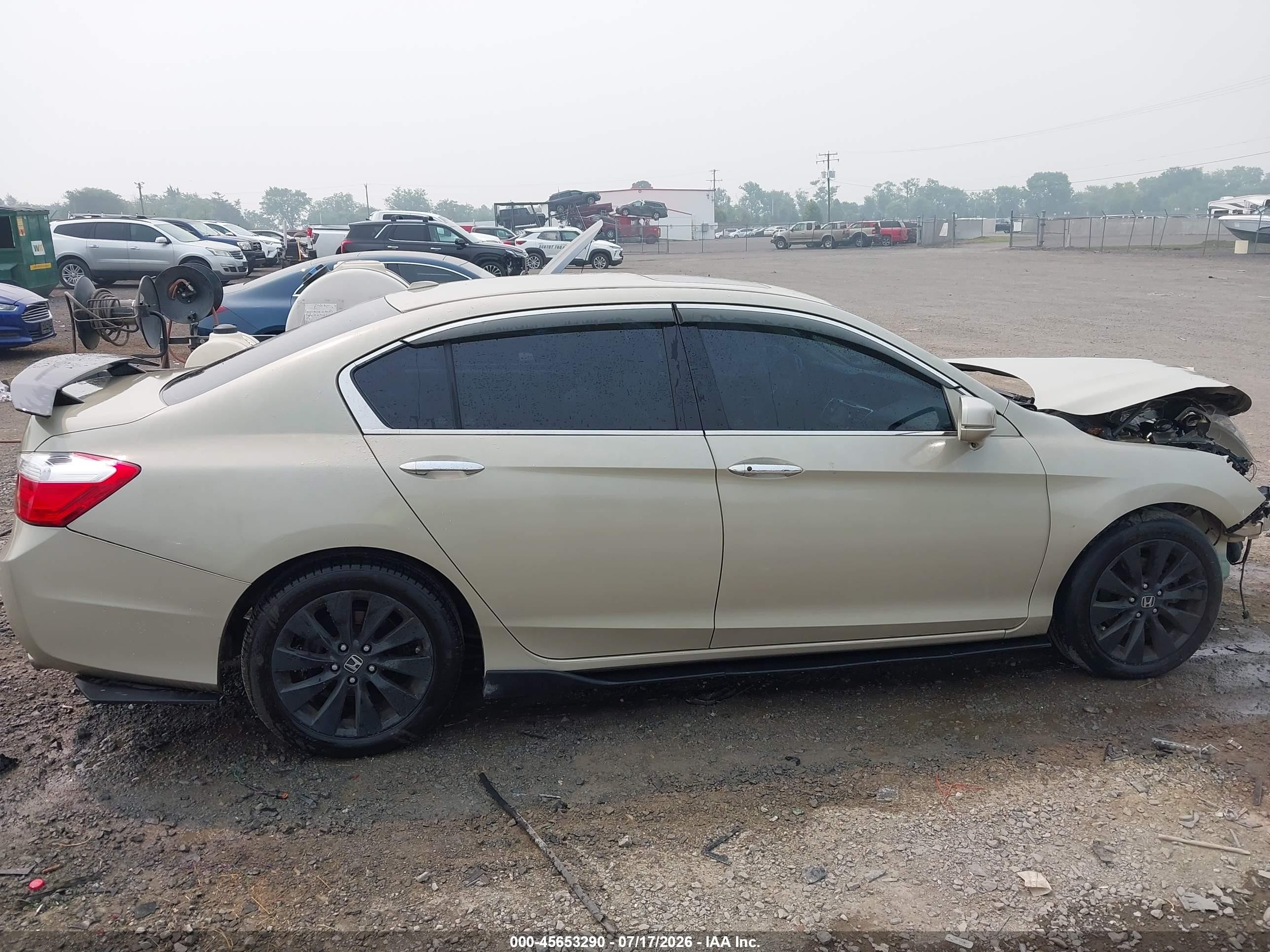 2013 Honda Accord Ex-l V-6 Gold vin: 1HGCR3F81DA020941