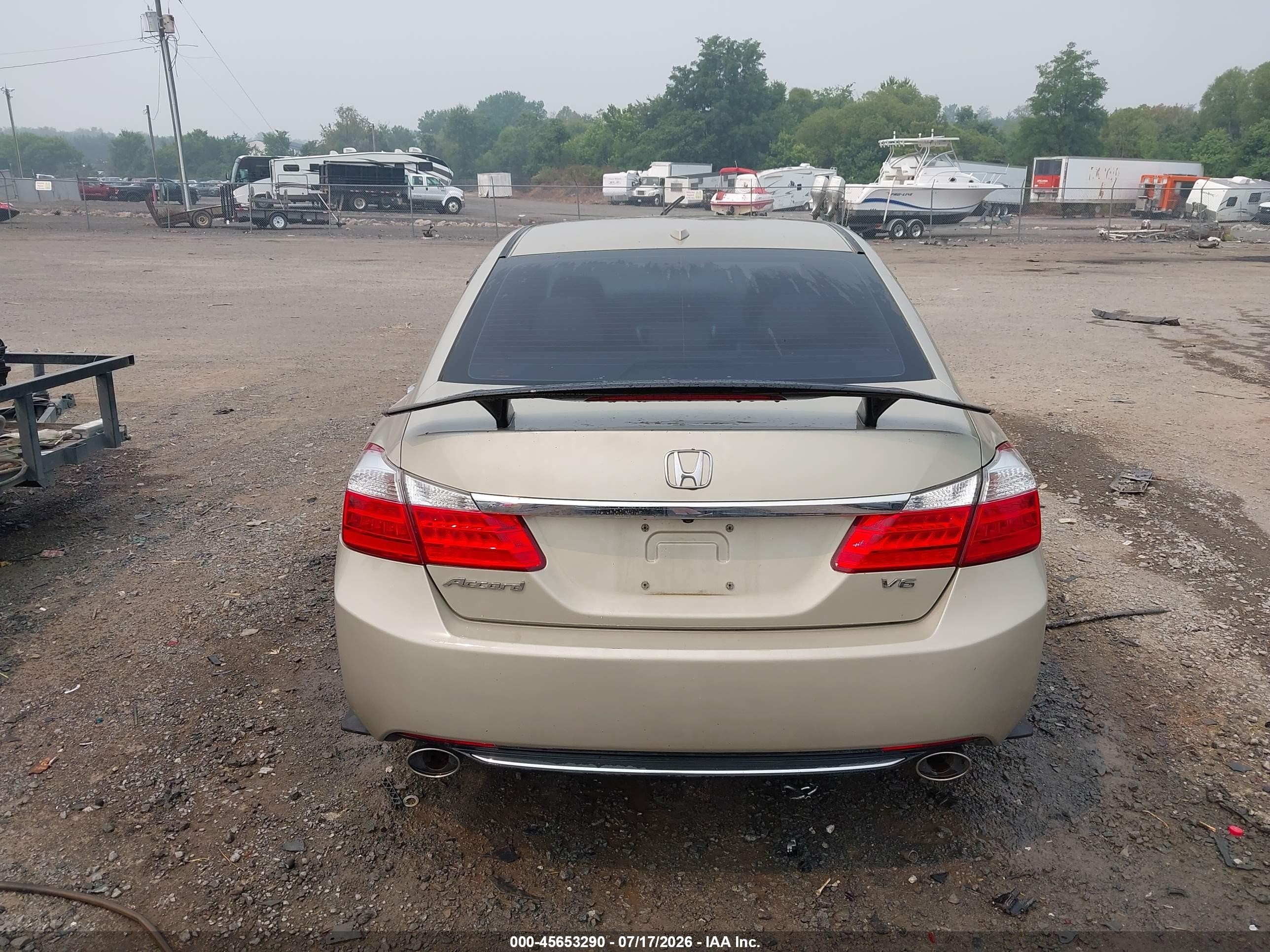 2013 Honda Accord Ex-l V-6 Gold vin: 1HGCR3F81DA020941