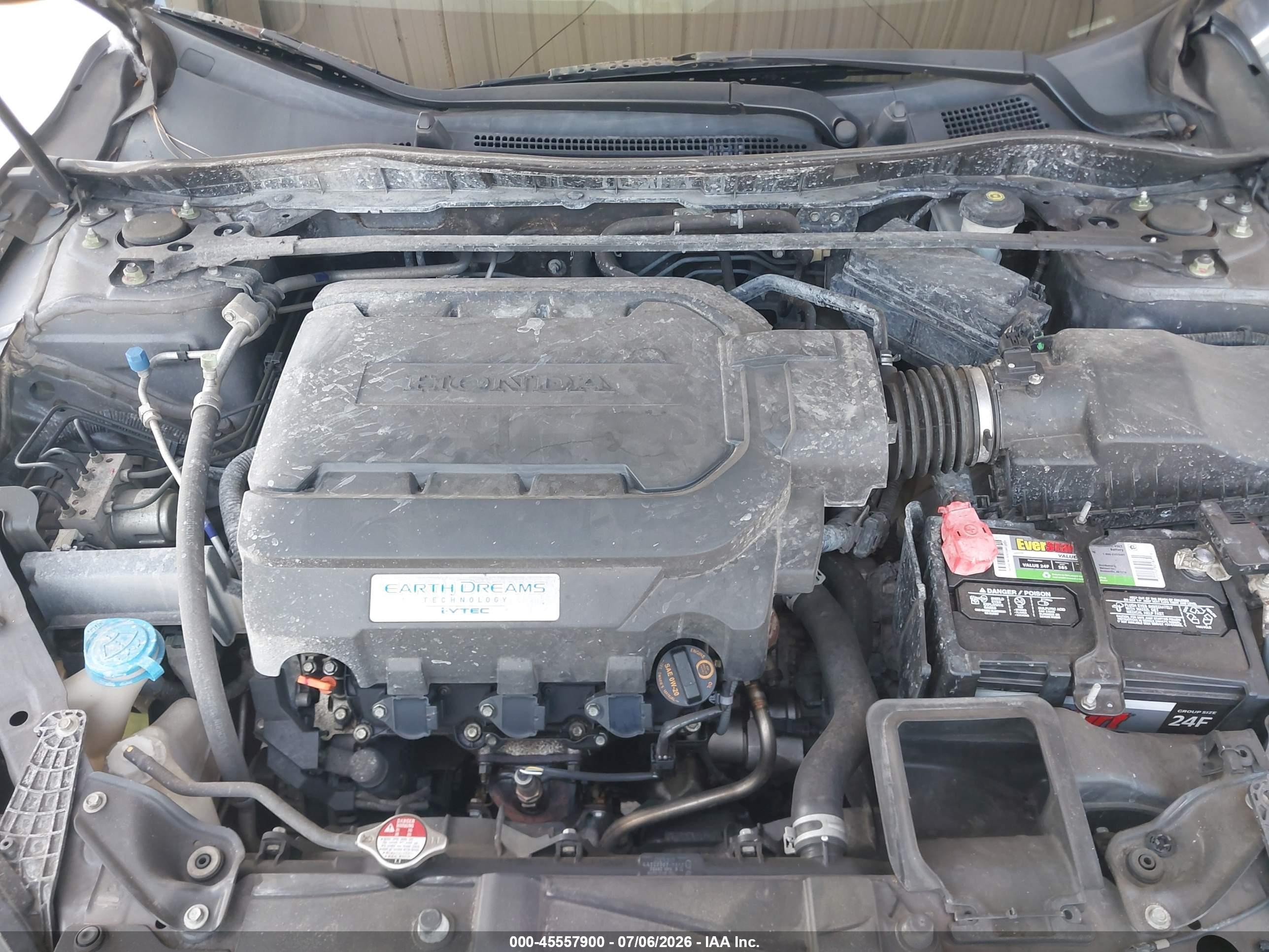 2013 Honda Accord Ex-l V-6 Gray vin: 1HGCR3F81DA031230